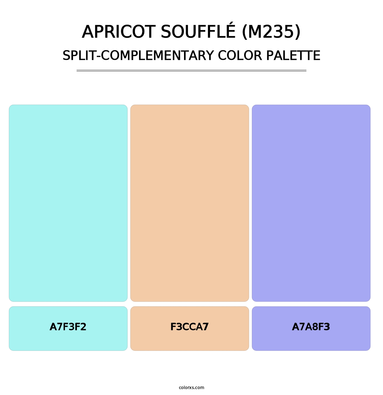 Apricot Soufflé (M235) - Split-Complementary Color Palette