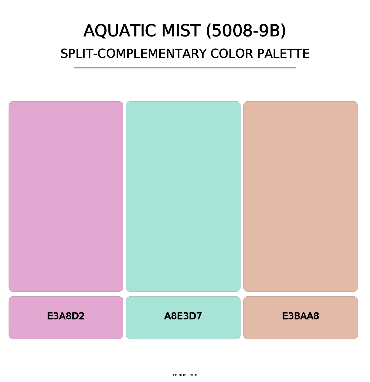 Aquatic Mist (5008-9B) - Split-Complementary Color Palette