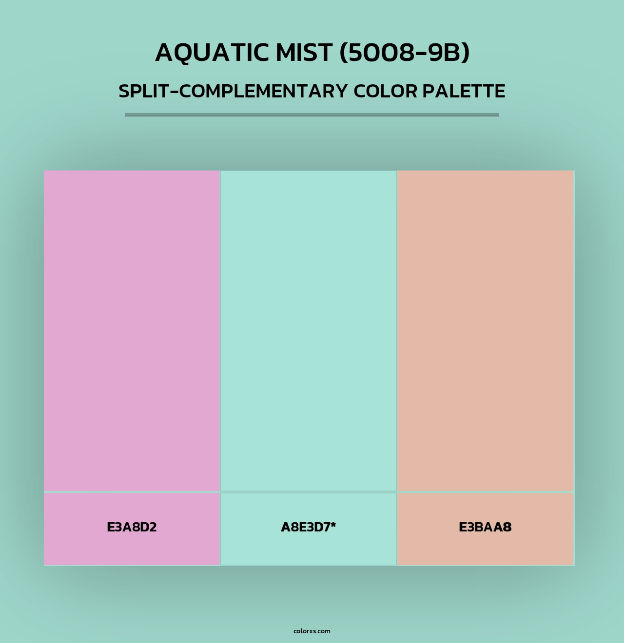 Aquatic Mist (5008-9B) - Split-Complementary Color Palette