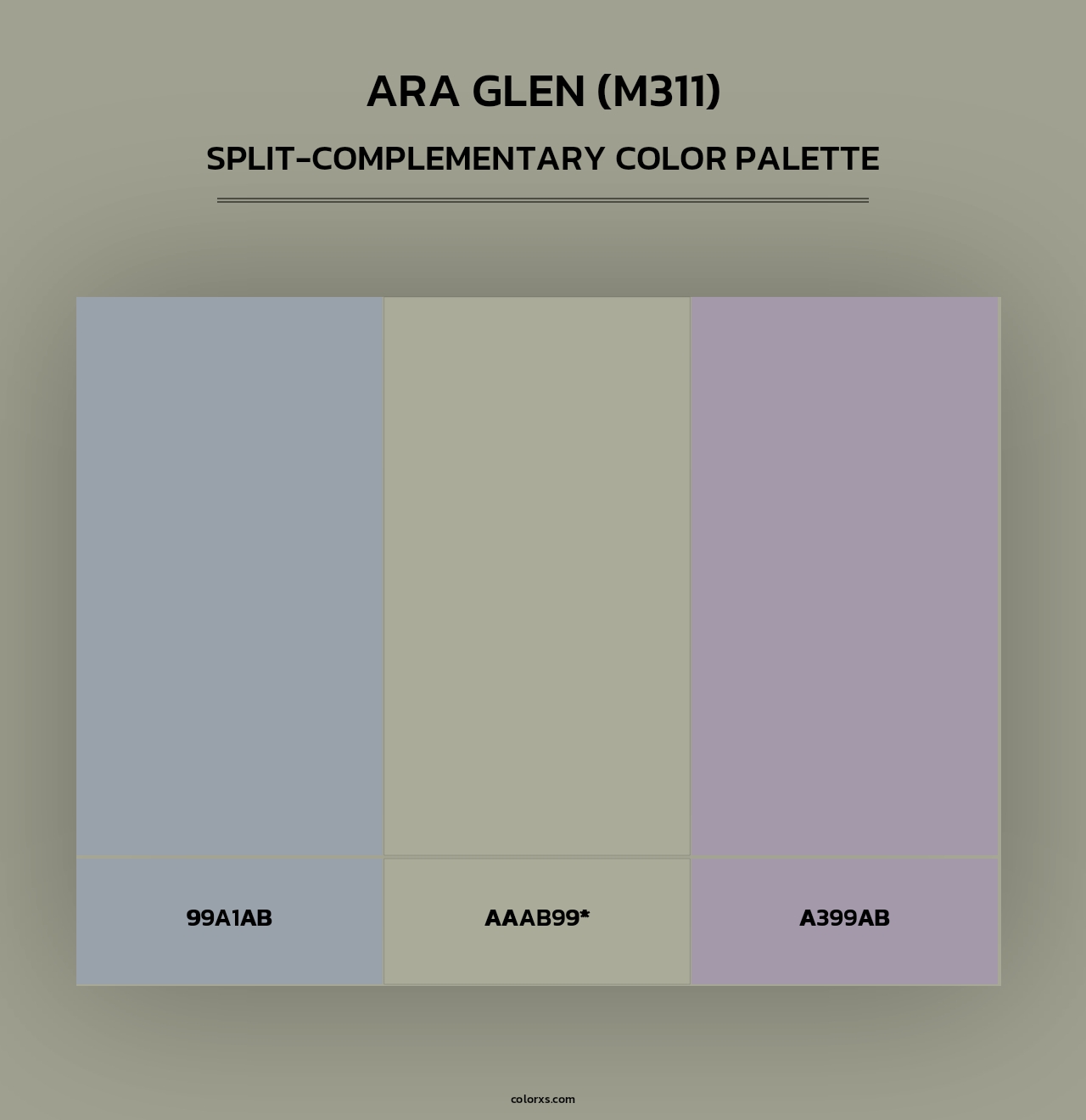 Ara Glen (M311) - Split-Complementary Color Palette
