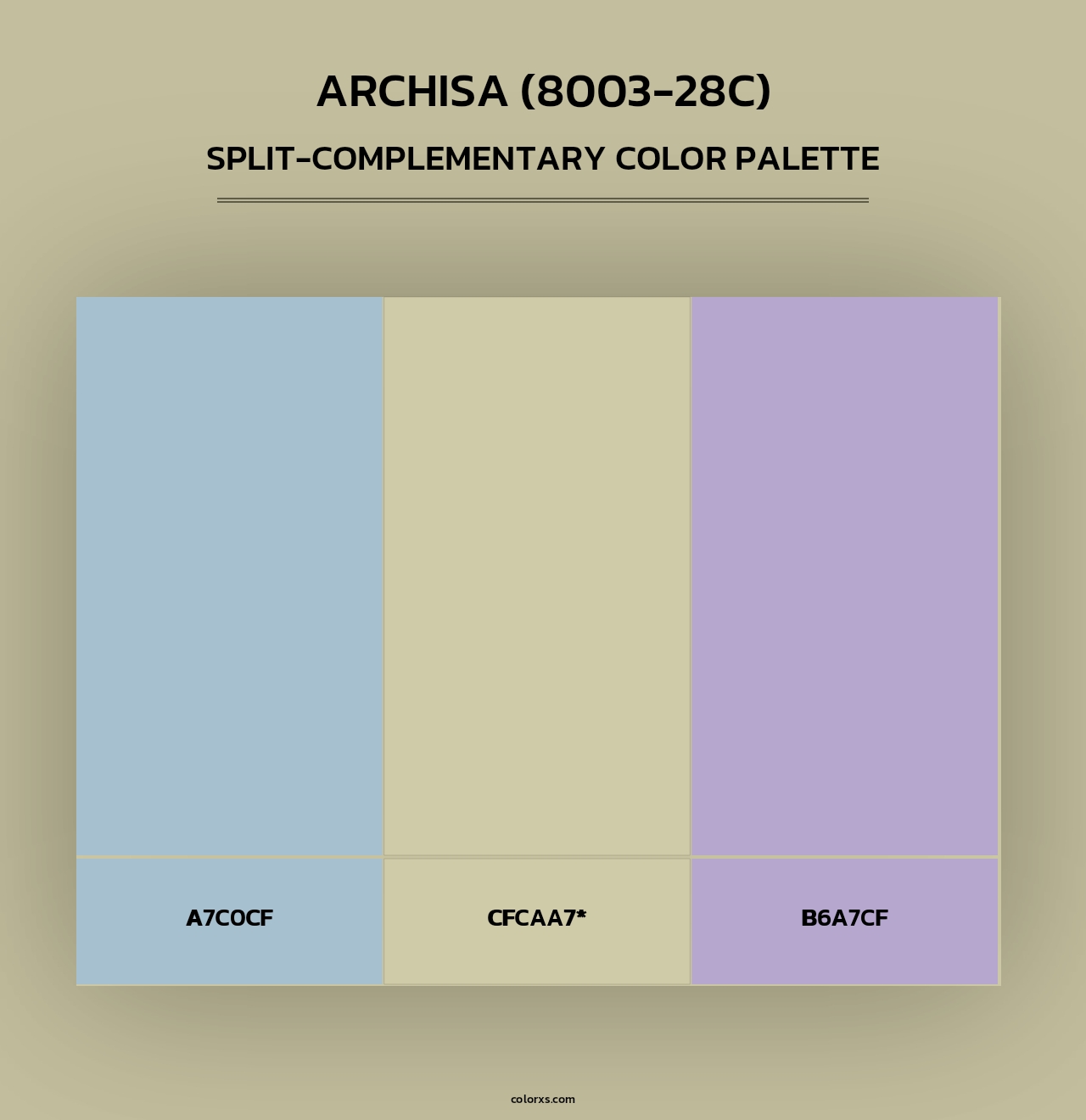 Archisa (8003-28C) - Split-Complementary Color Palette