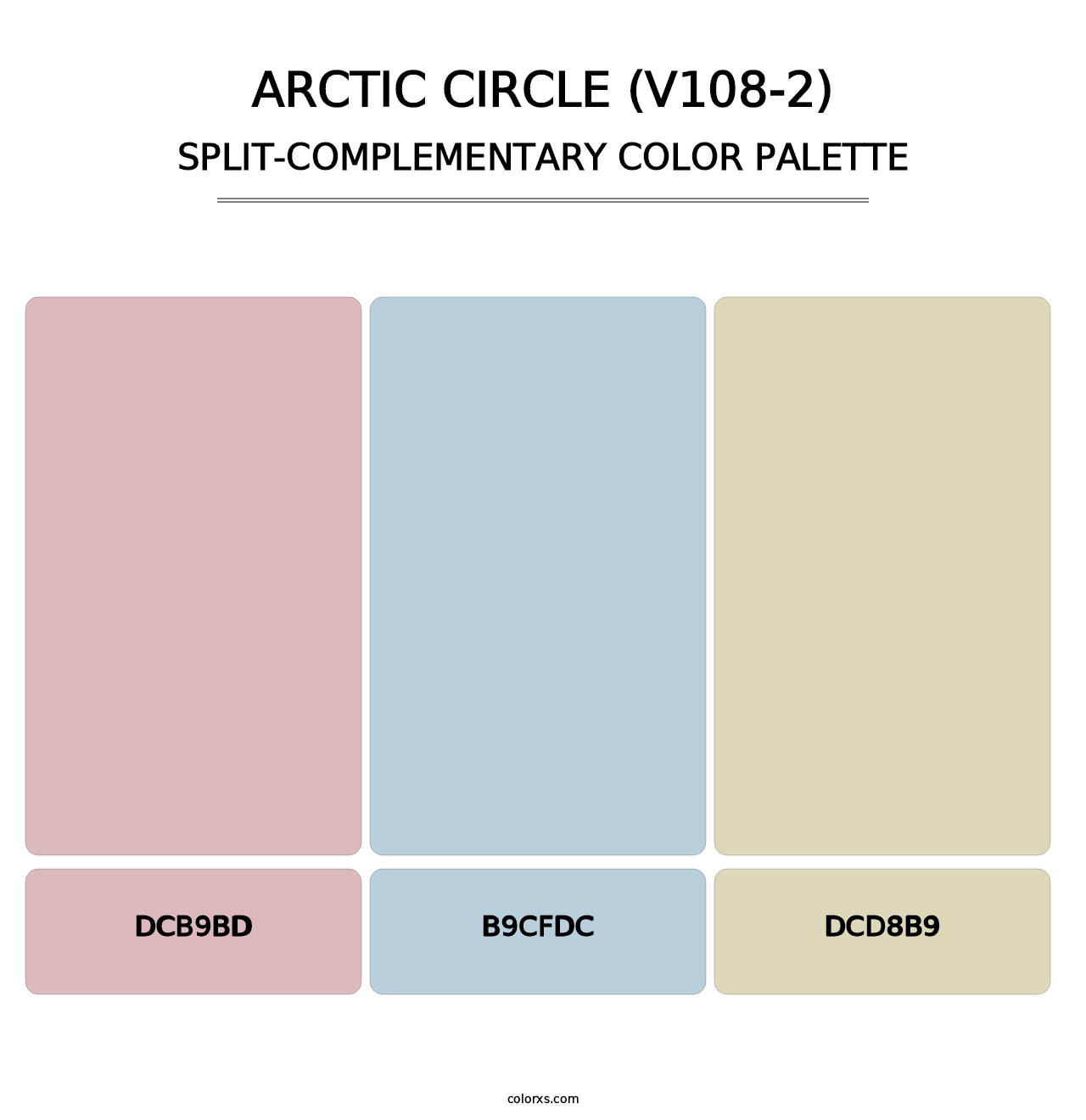Arctic Circle (V108-2) - Split-Complementary Color Palette