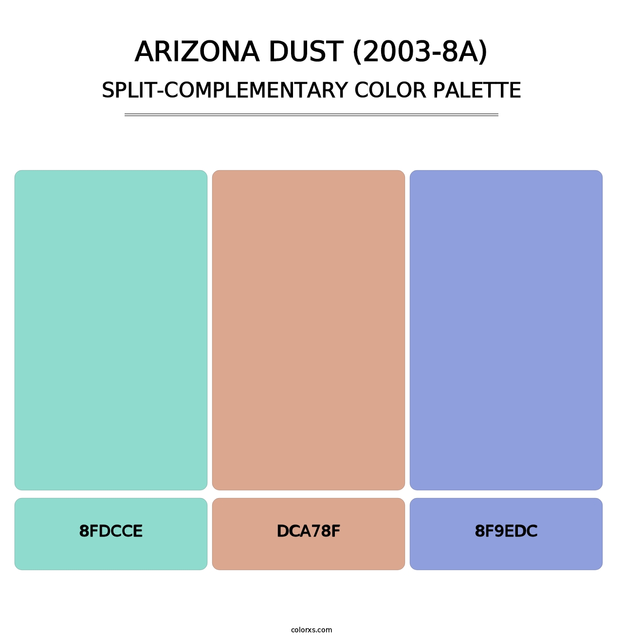 Arizona Dust (2003-8A) - Split-Complementary Color Palette