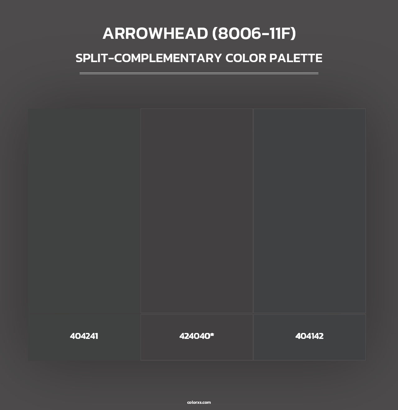 Arrowhead (8006-11F) - Split-Complementary Color Palette