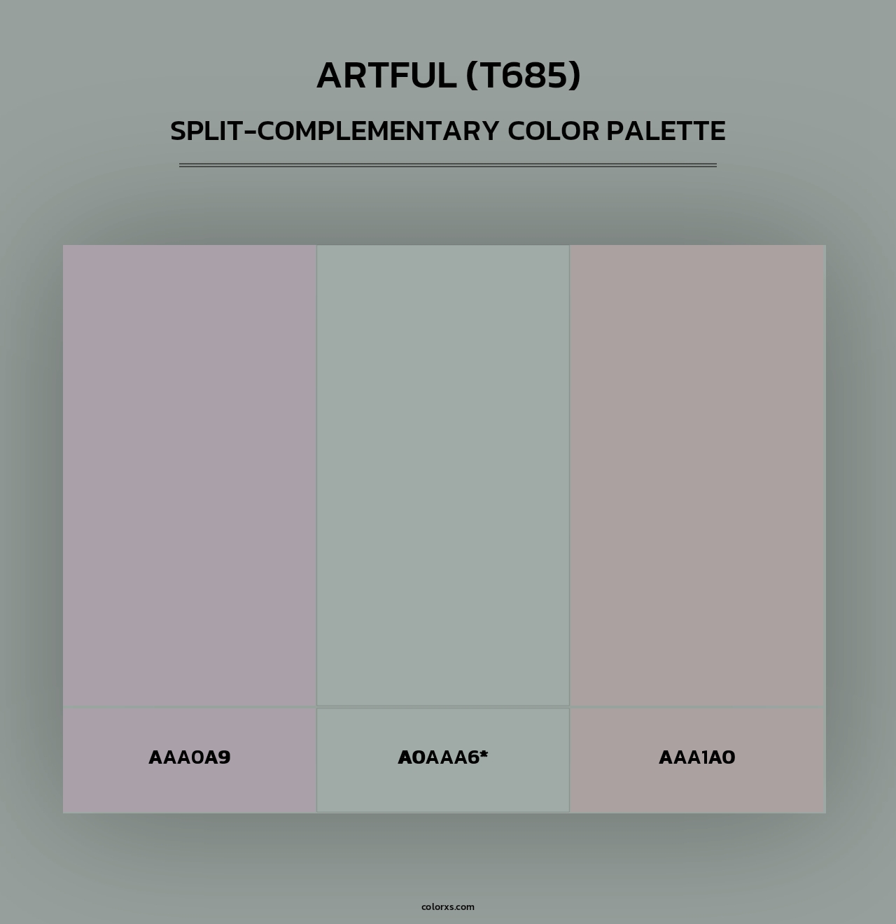 Artful (T685) - Split-Complementary Color Palette