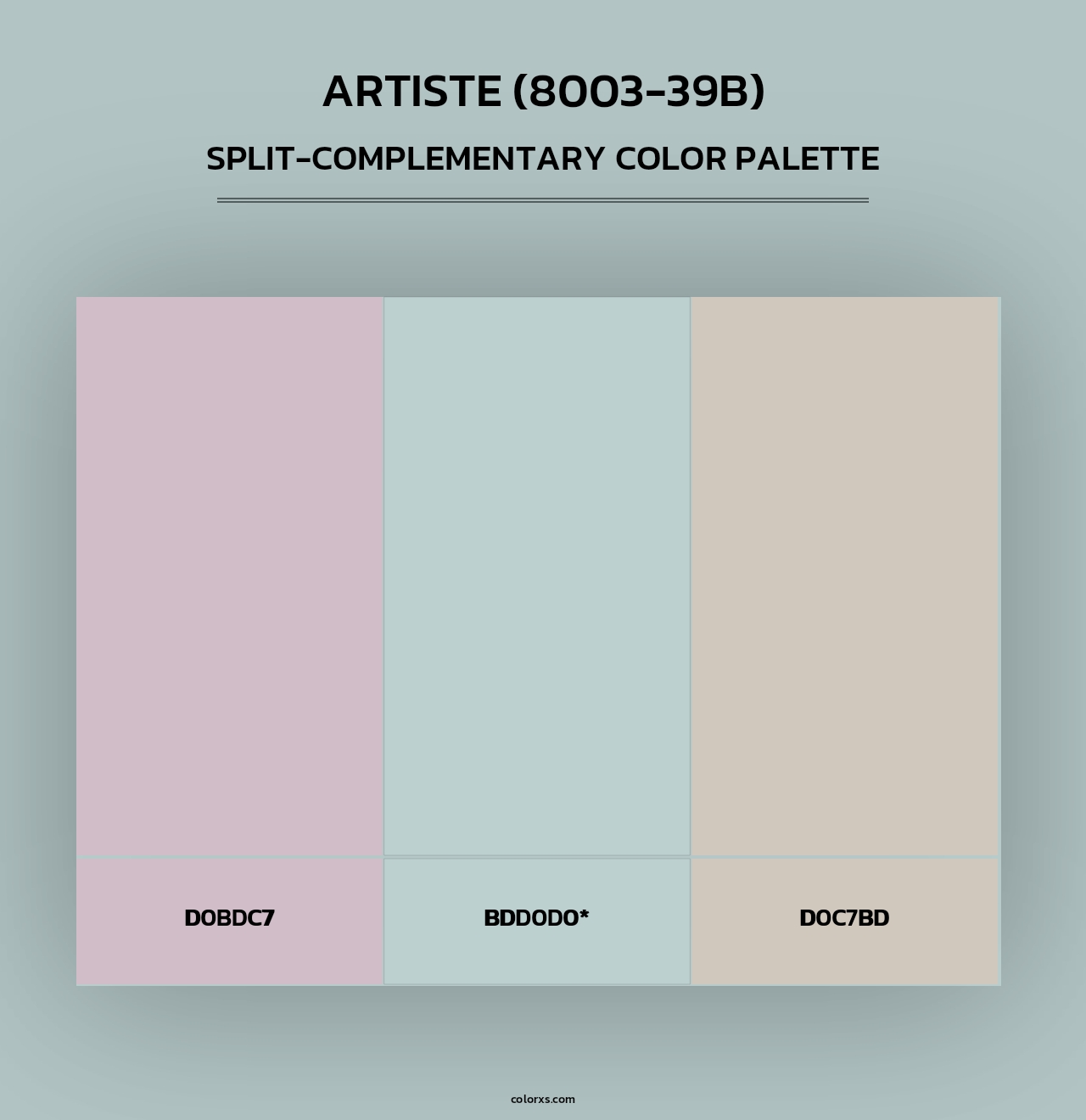 Artiste (8003-39B) - Split-Complementary Color Palette