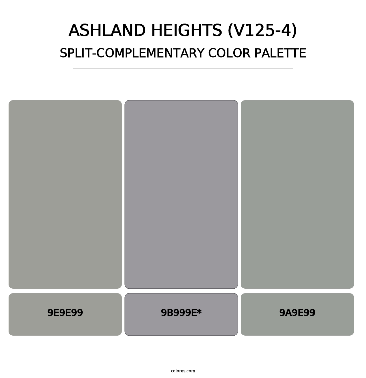 Ashland Heights (V125-4) - Split-Complementary Color Palette