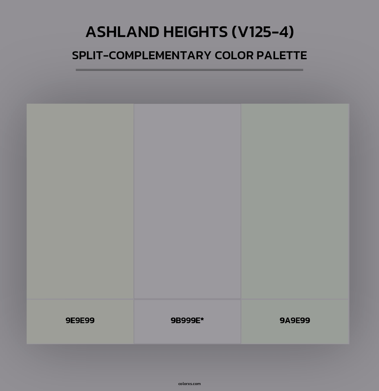 Ashland Heights (V125-4) - Split-Complementary Color Palette