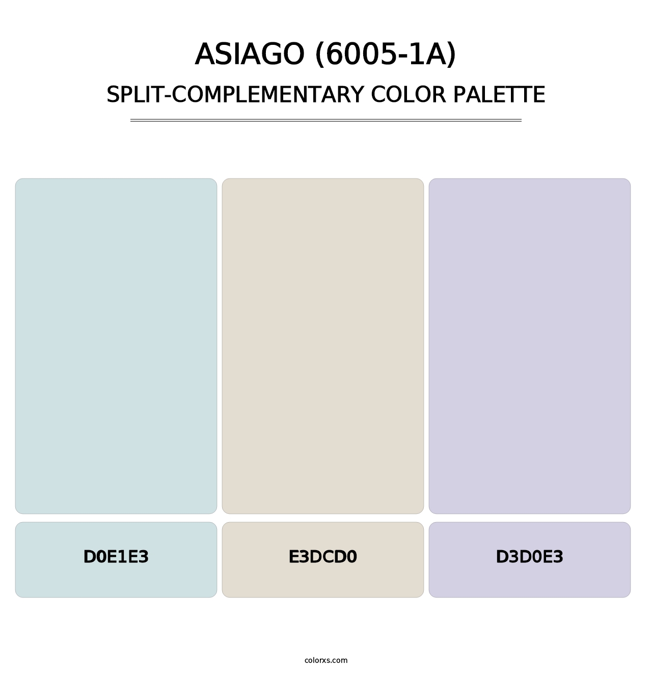 Asiago (6005-1A) - Split-Complementary Color Palette