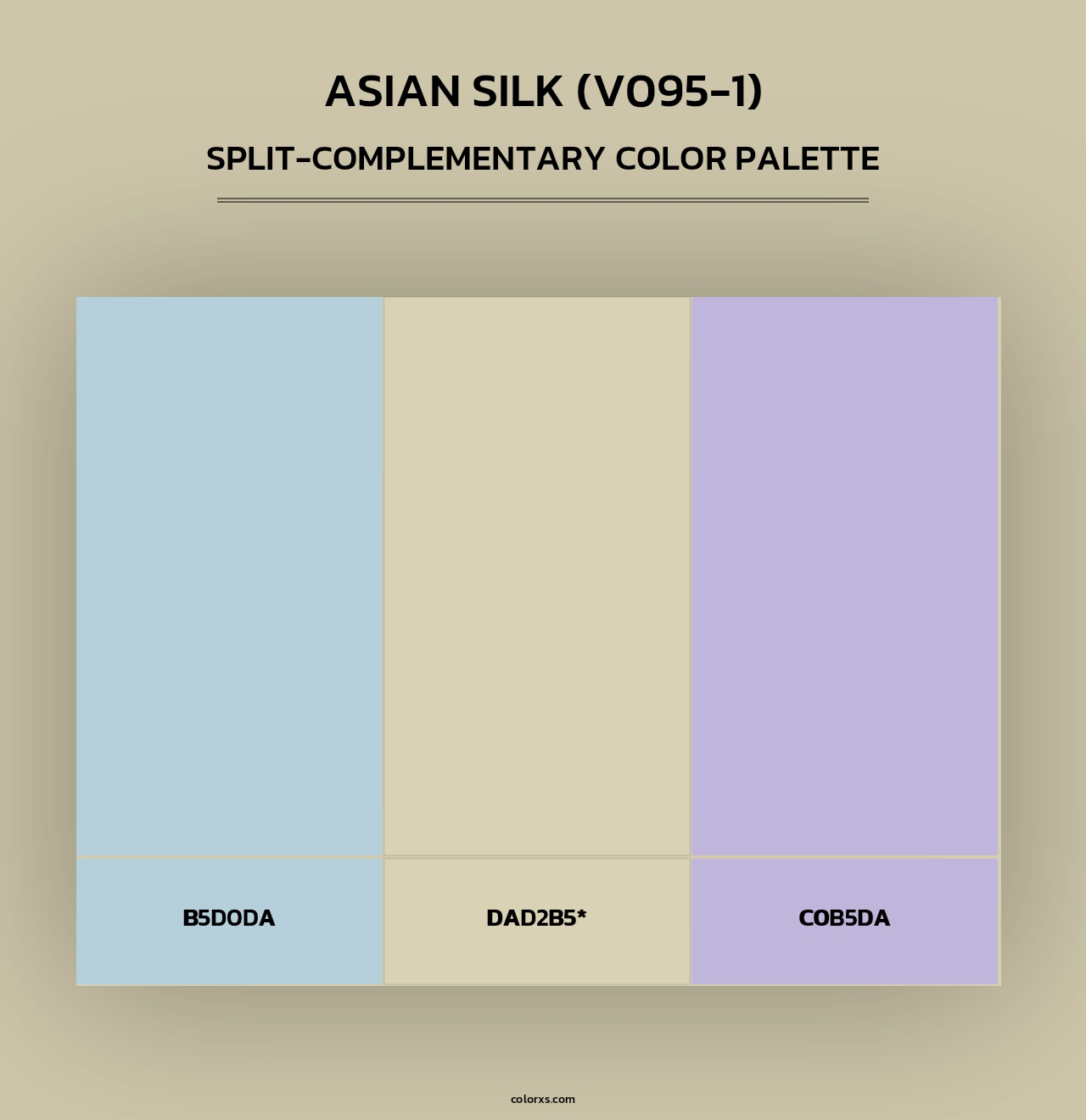 Asian Silk (V095-1) - Split-Complementary Color Palette
