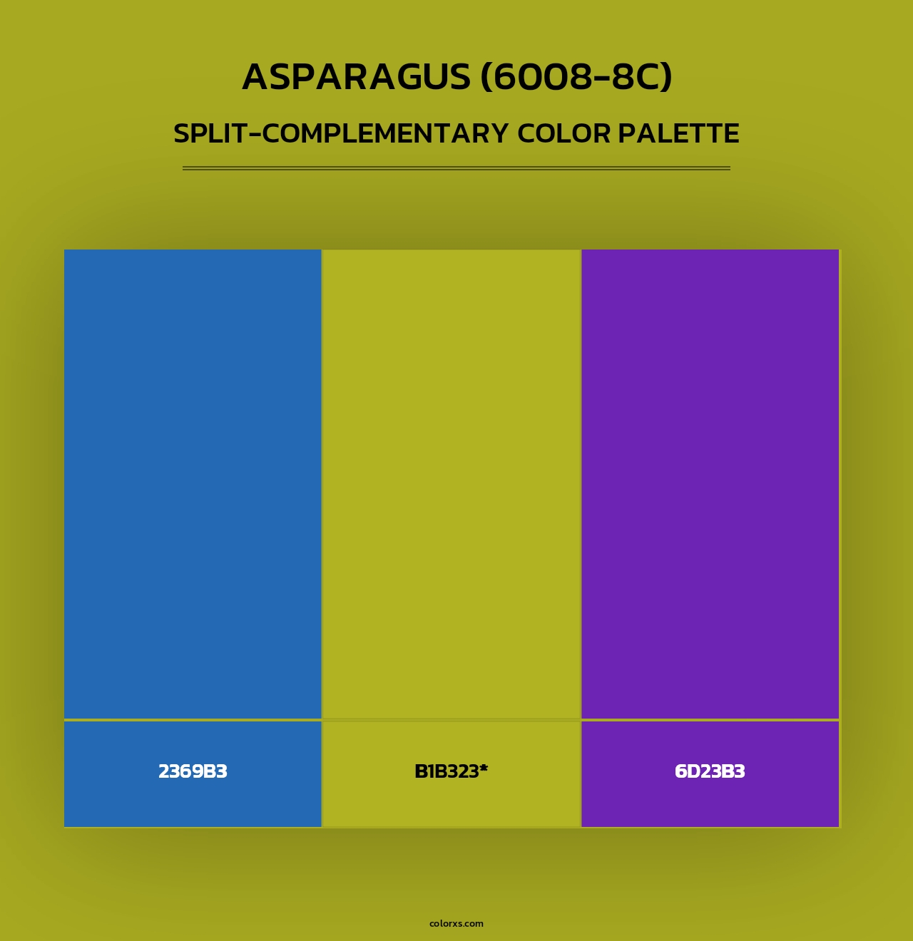 Asparagus (6008-8C) - Split-Complementary Color Palette