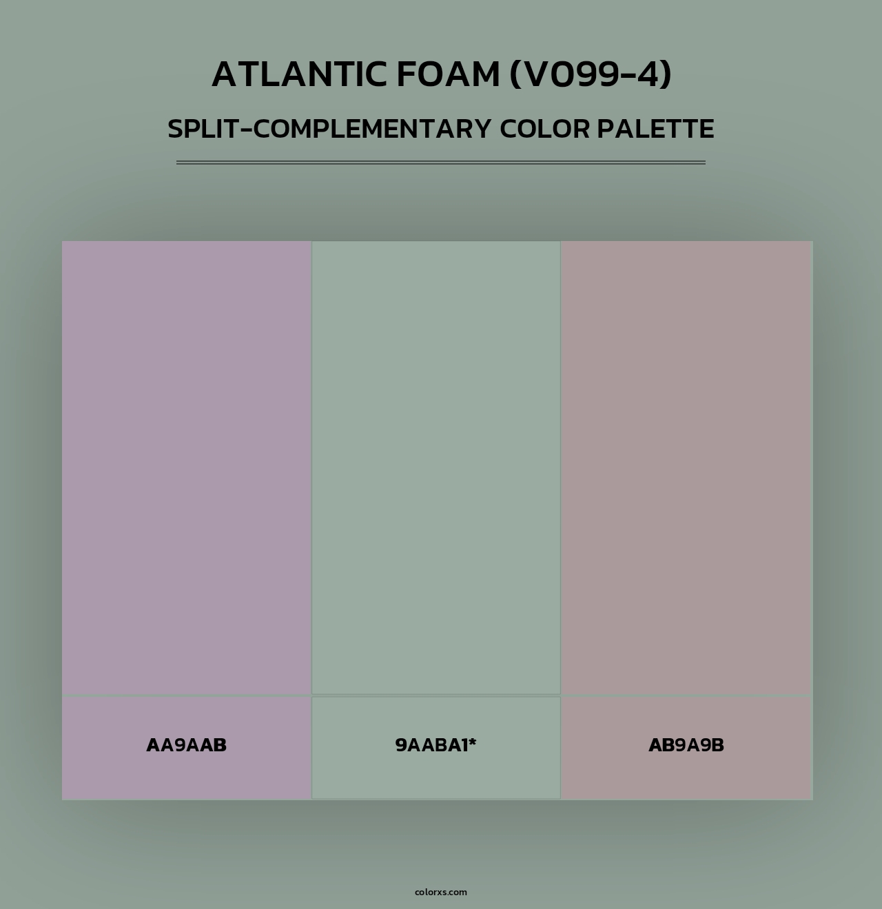 Atlantic Foam (V099-4) - Split-Complementary Color Palette