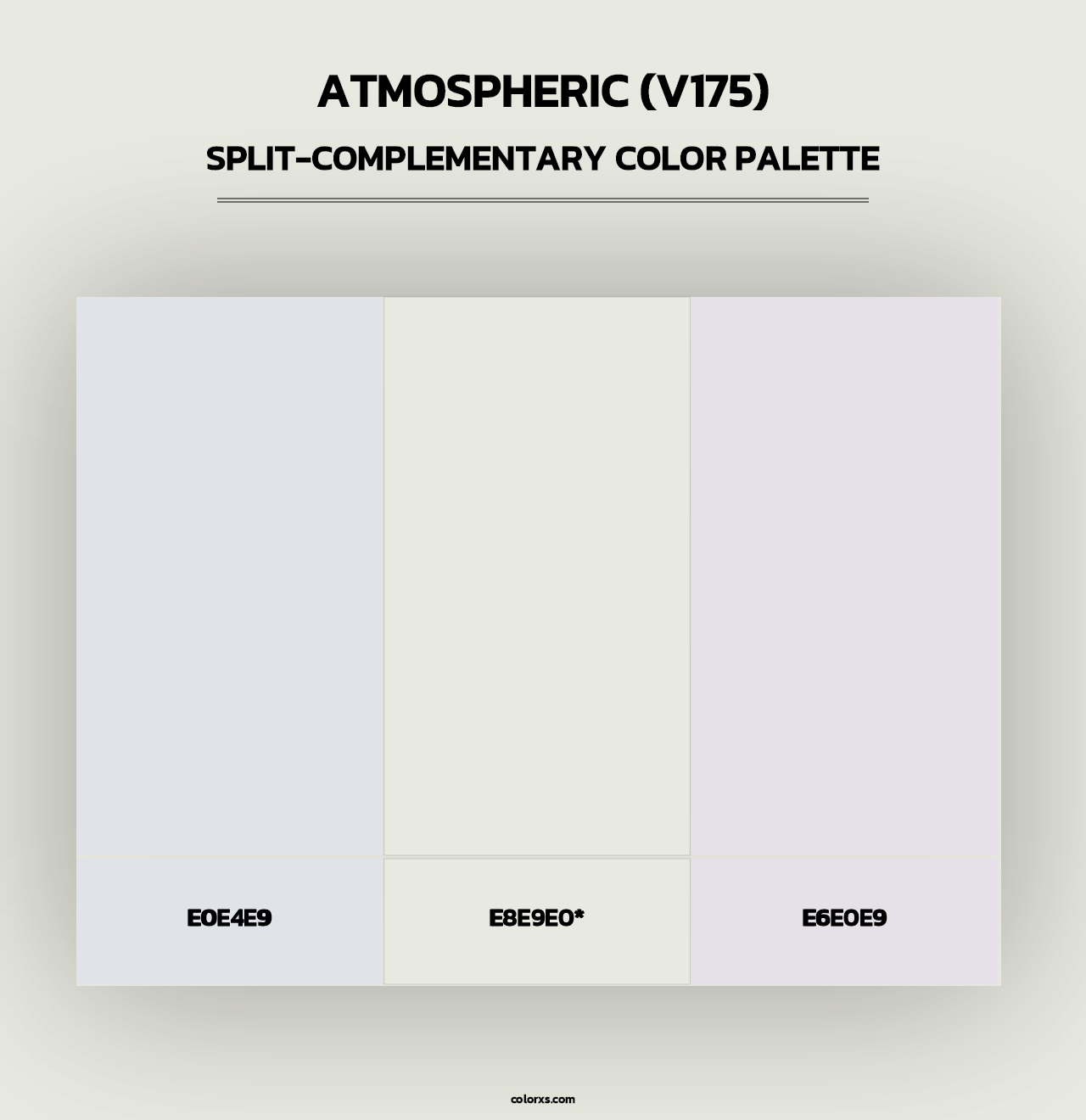 Atmospheric (V175) - Split-Complementary Color Palette