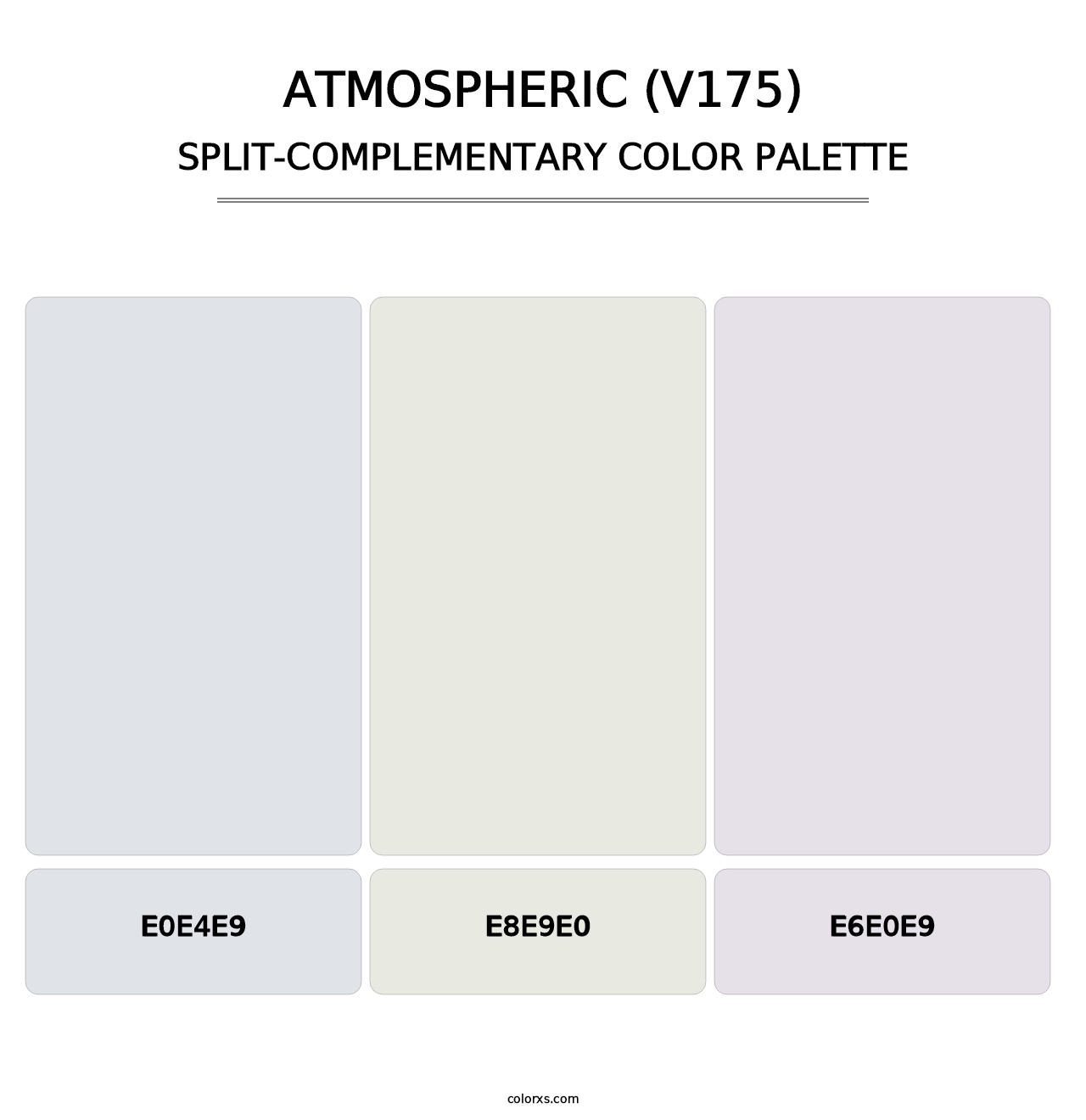 Atmospheric (V175) - Split-Complementary Color Palette