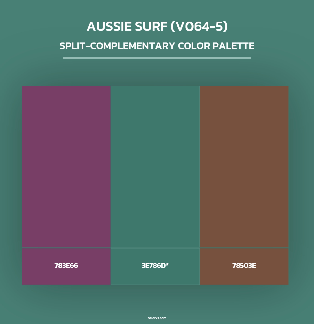 Aussie Surf (V064-5) - Split-Complementary Color Palette