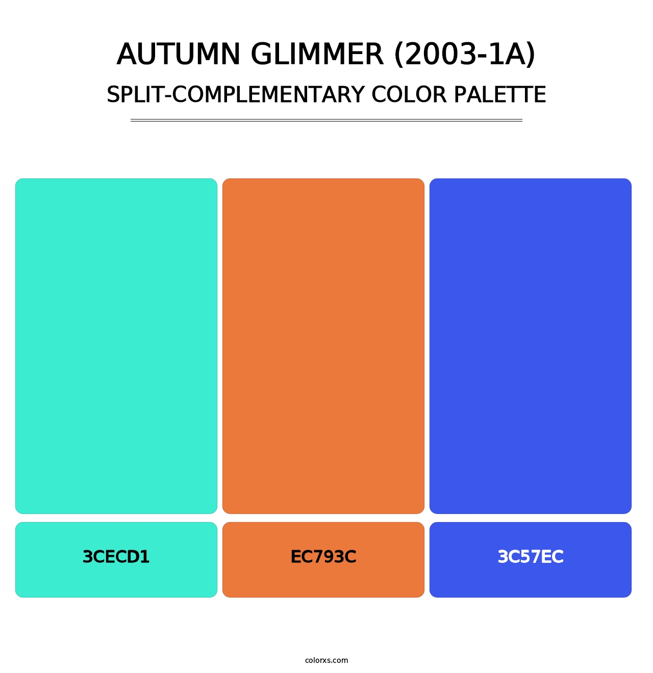 Autumn Glimmer (2003-1A) - Split-Complementary Color Palette