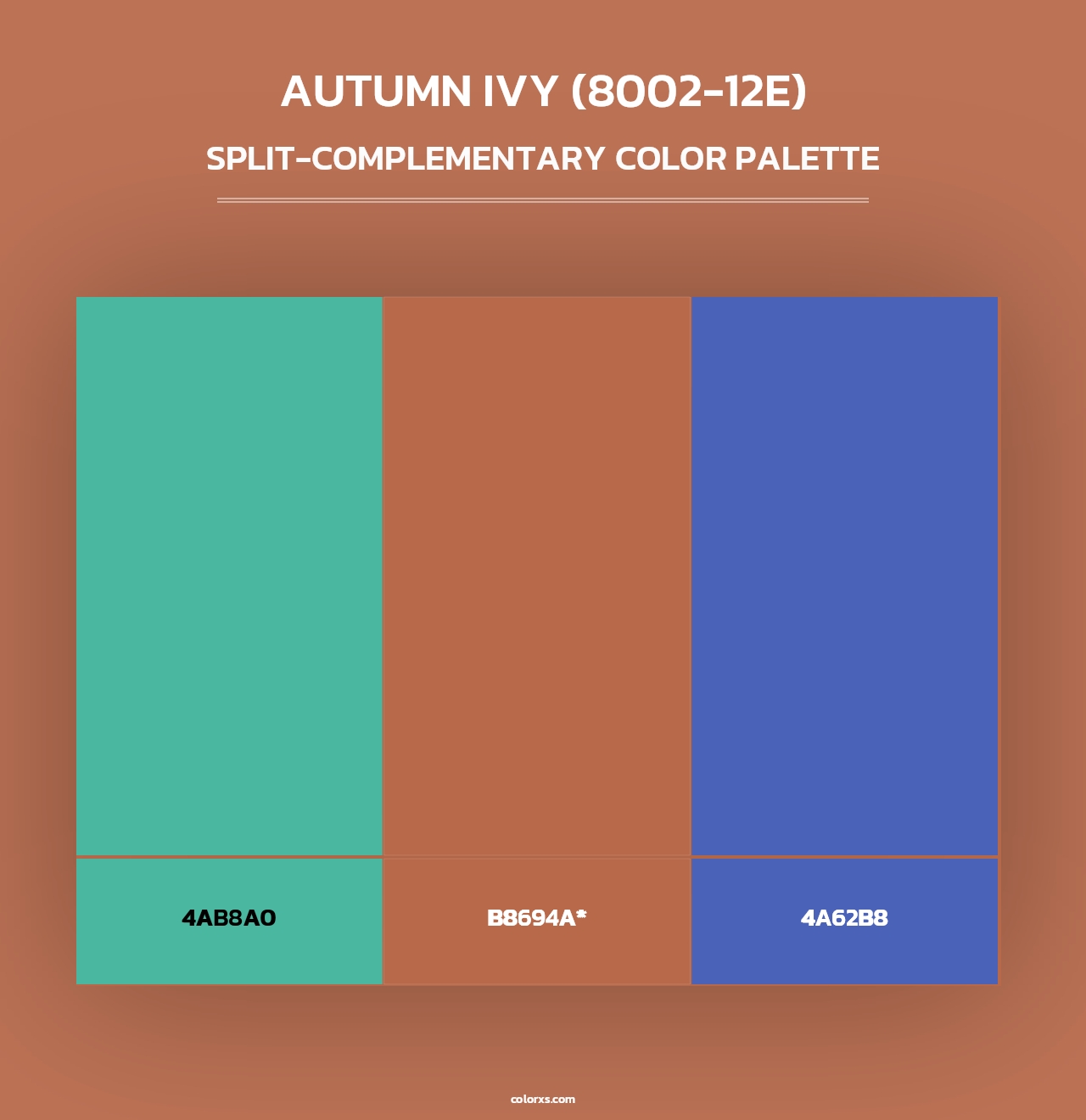 Autumn Ivy (8002-12E) - Split-Complementary Color Palette