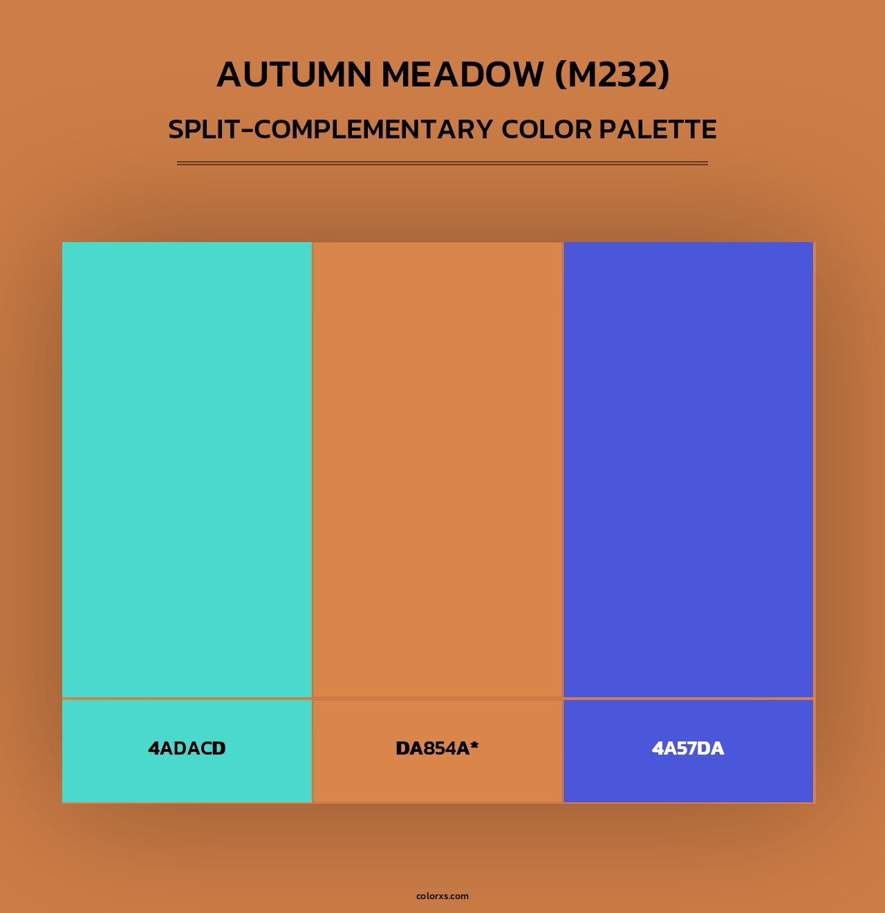 Autumn Meadow (M232) - Split-Complementary Color Palette