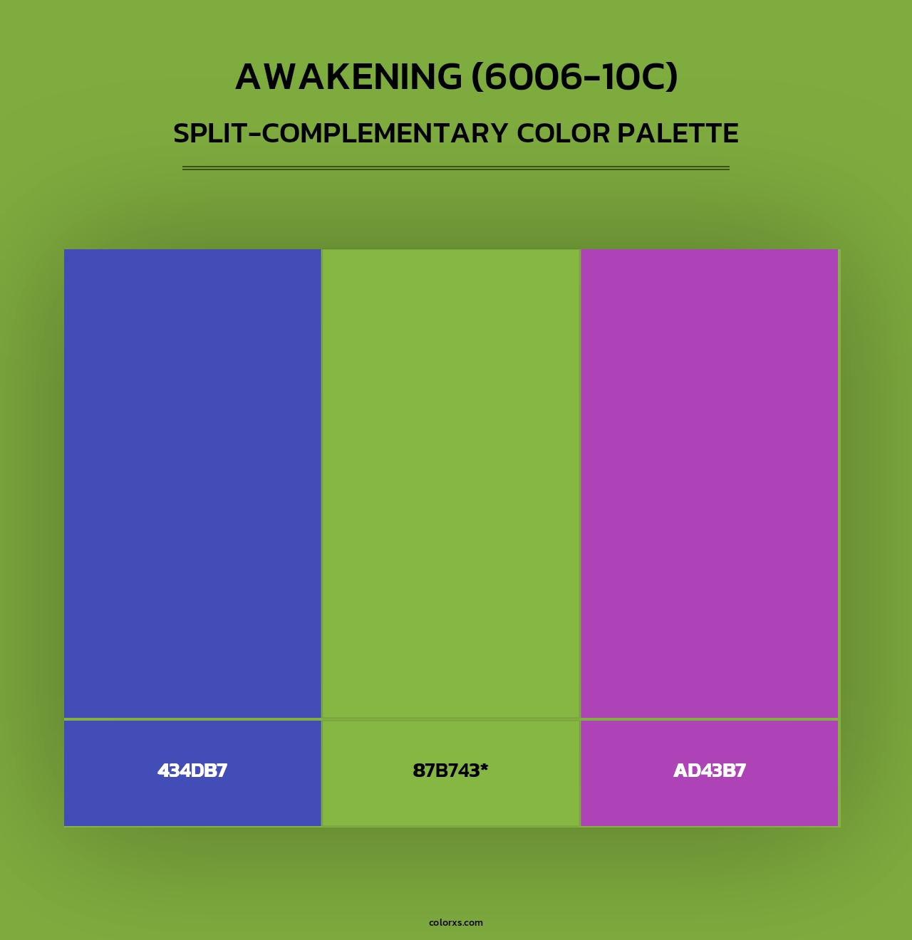 Awakening (6006-10C) - Split-Complementary Color Palette