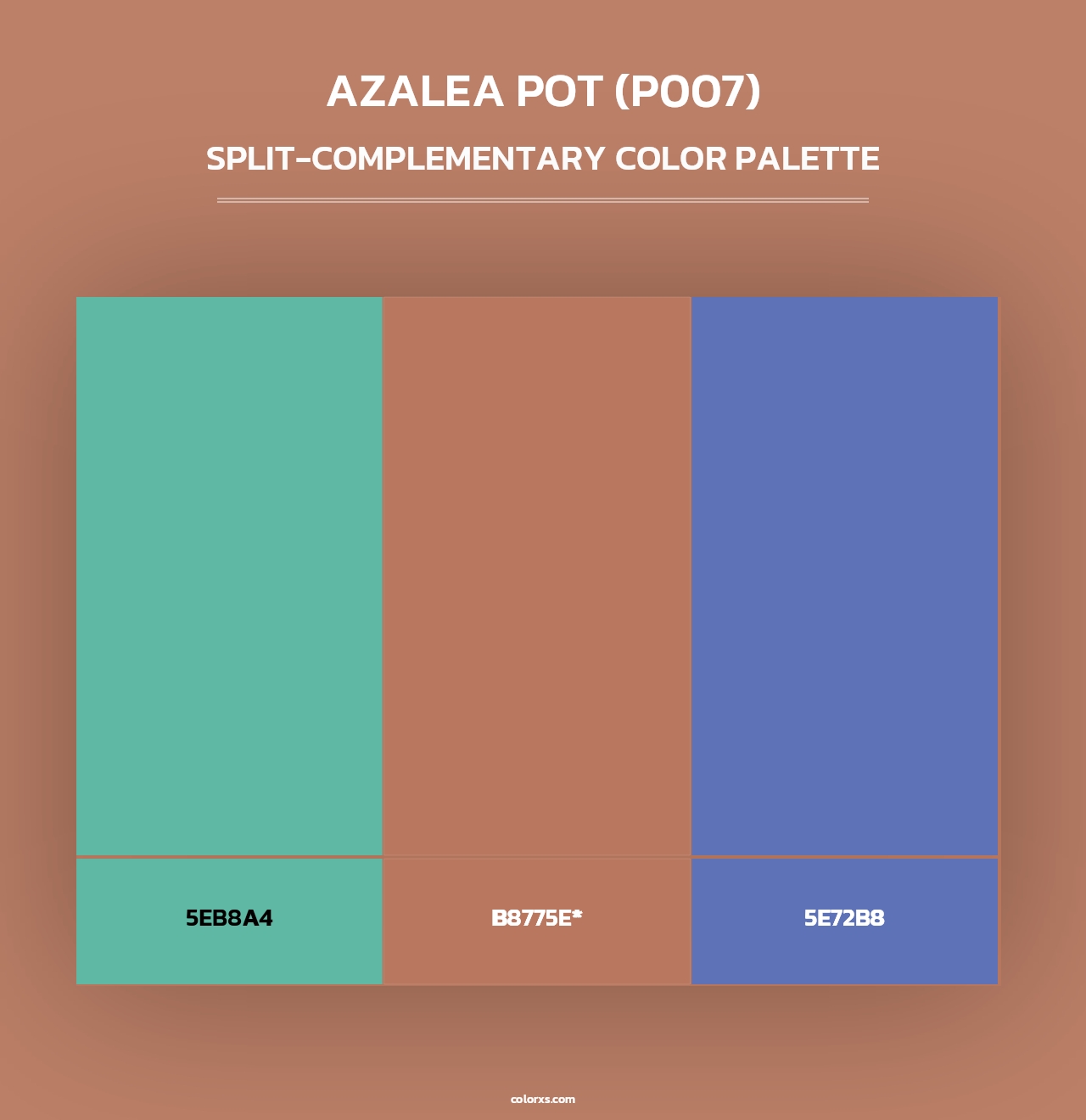 Azalea Pot (P007) - Split-Complementary Color Palette