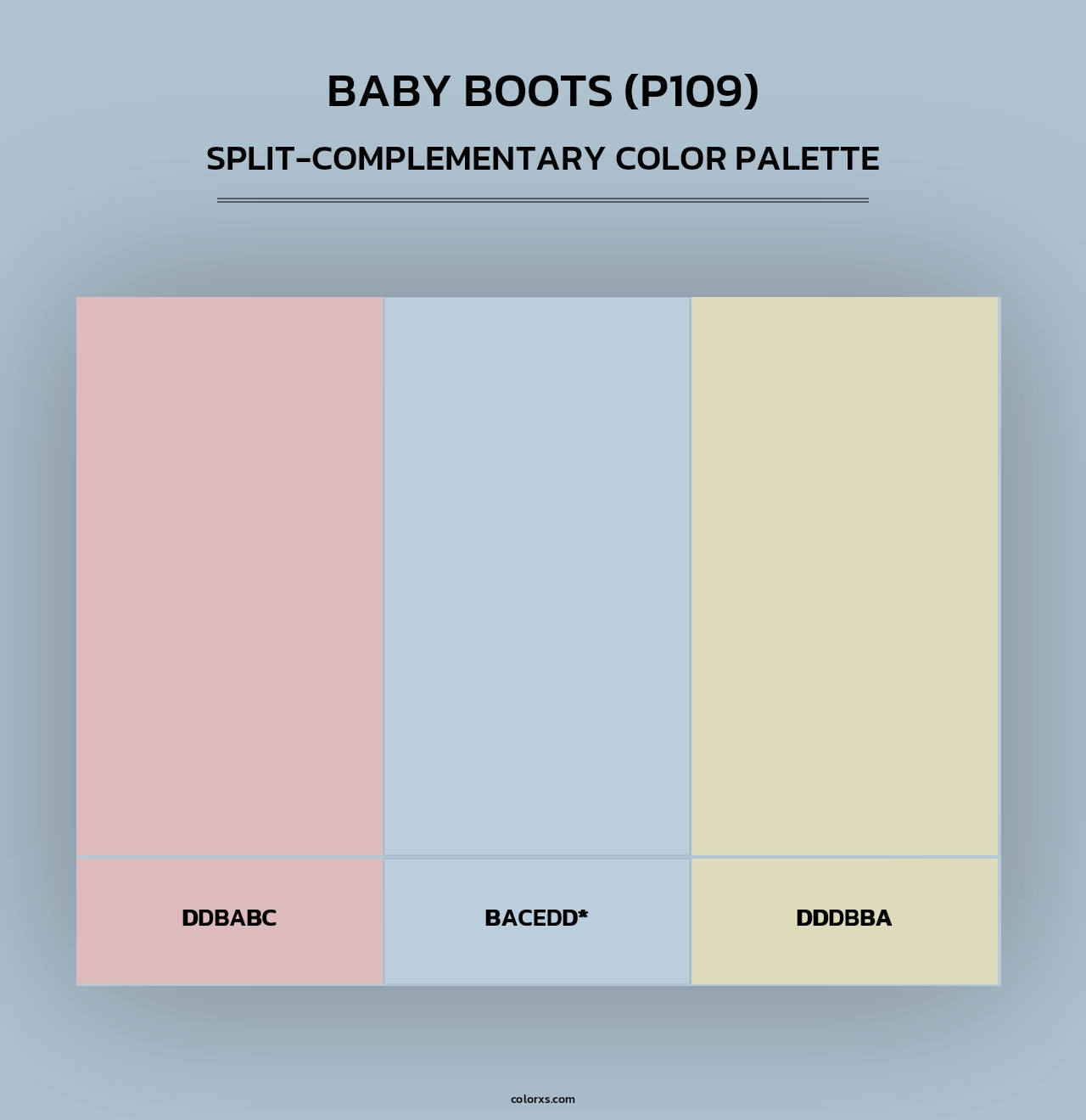 Baby Boots (P109) - Split-Complementary Color Palette
