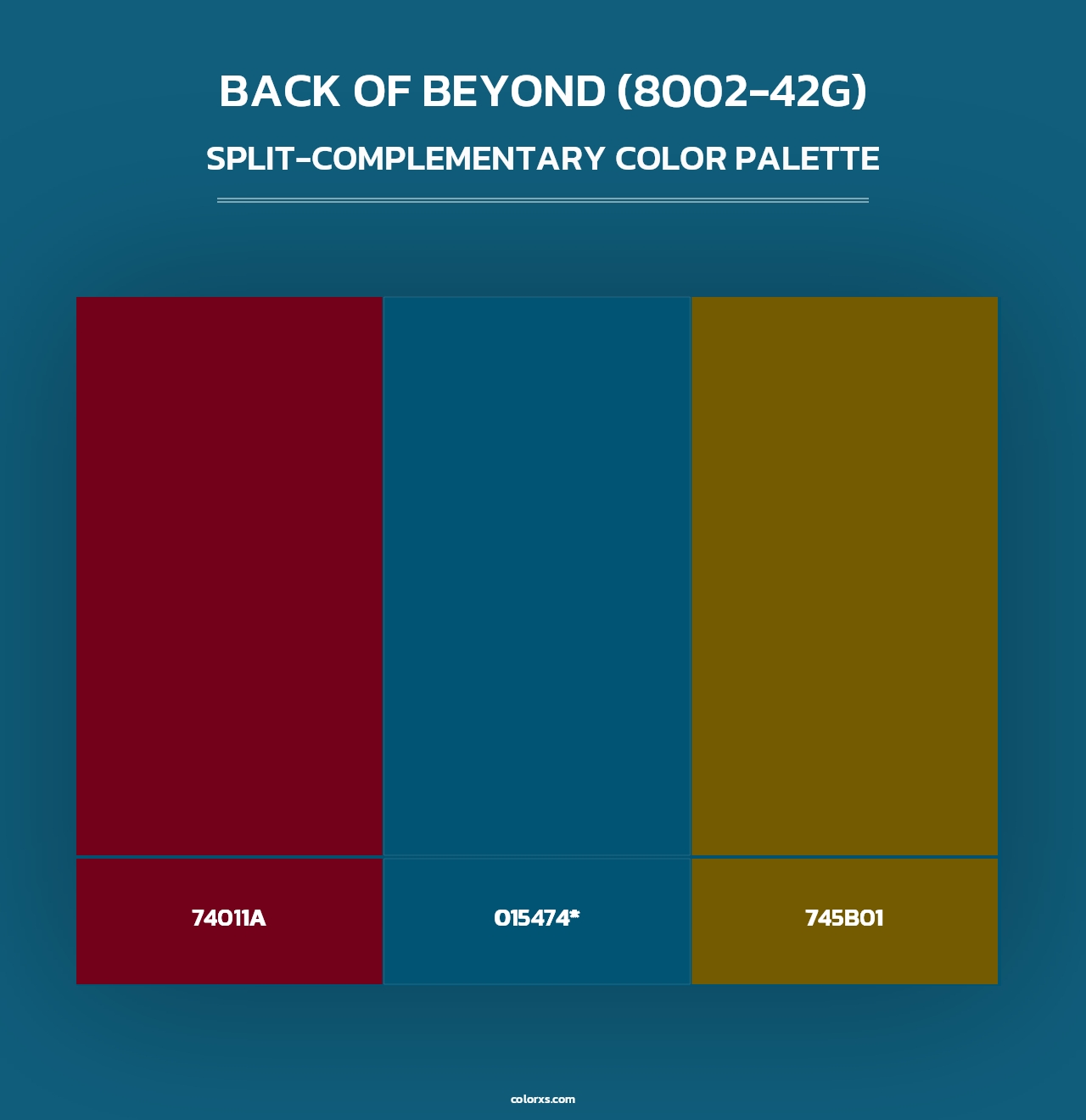 Back of Beyond (8002-42G) - Split-Complementary Color Palette