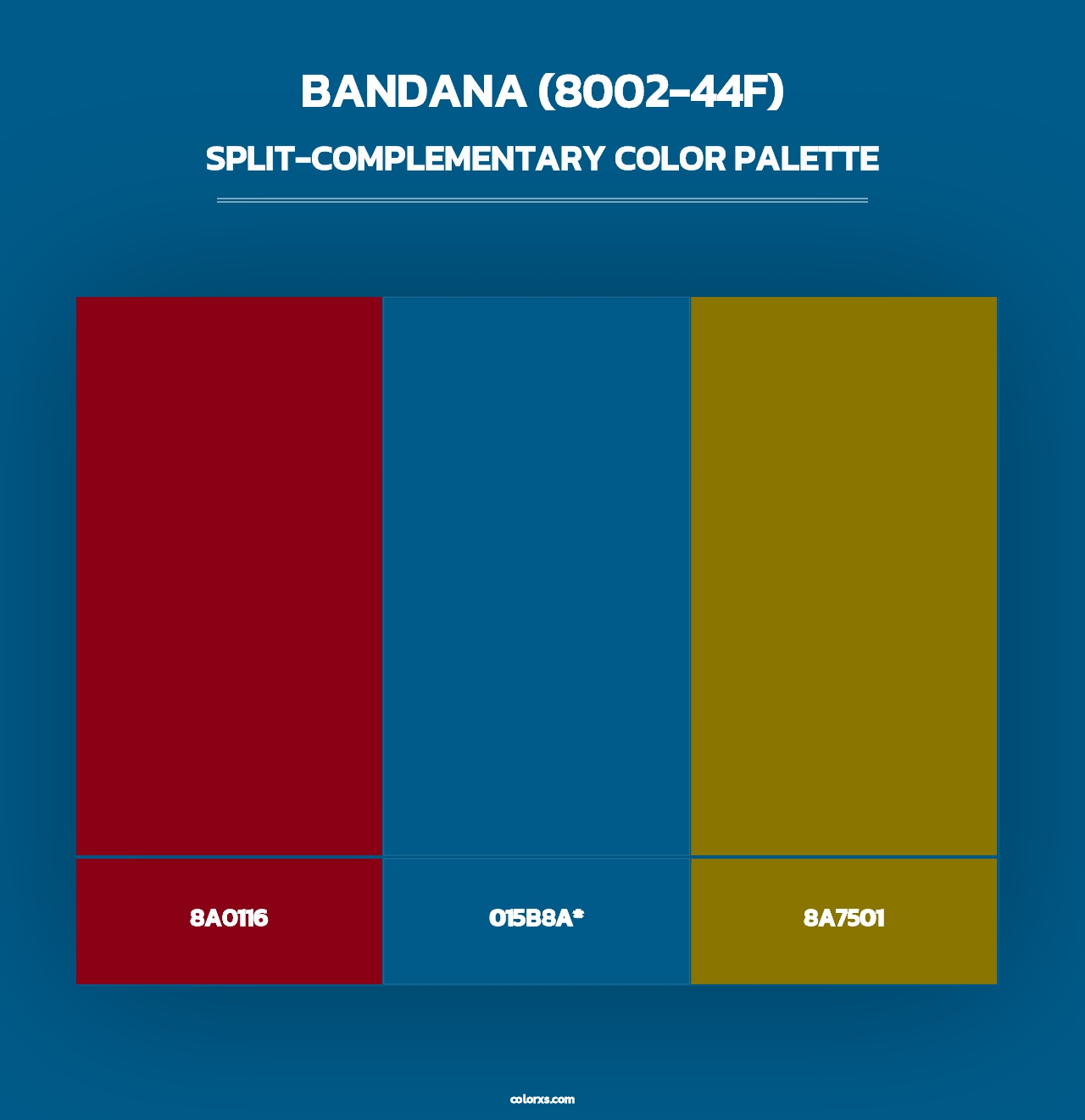 Bandana (8002-44F) - Split-Complementary Color Palette
