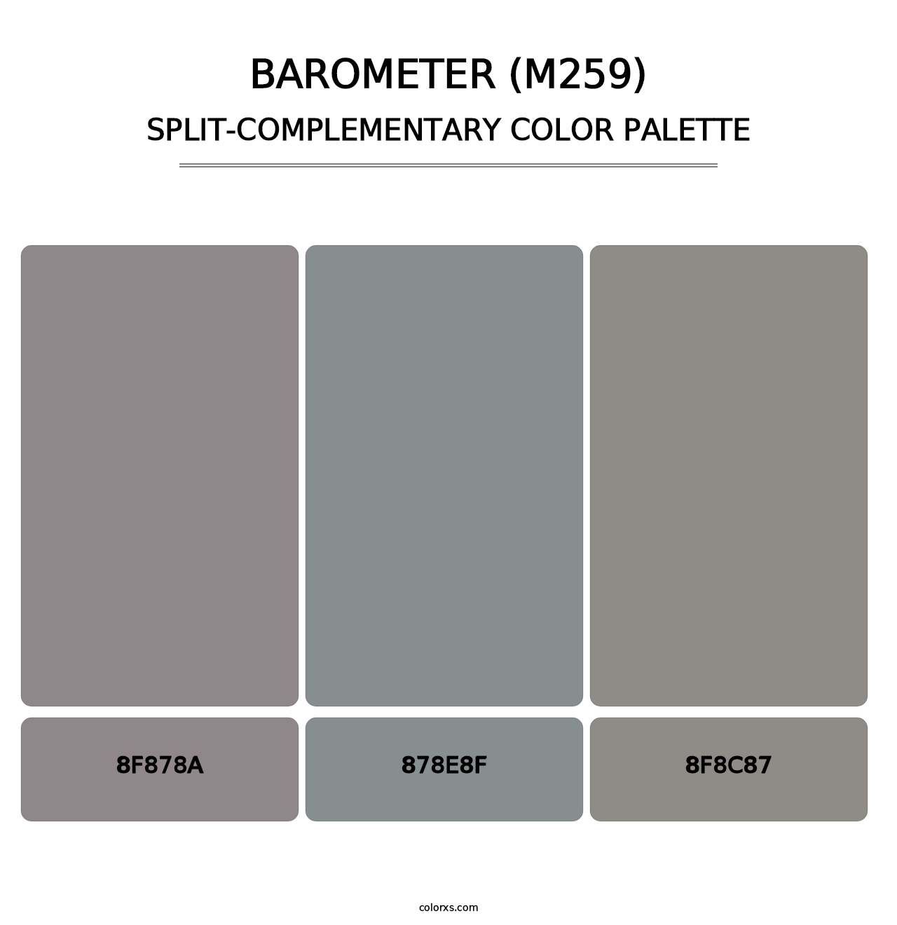 Barometer (M259) - Split-Complementary Color Palette