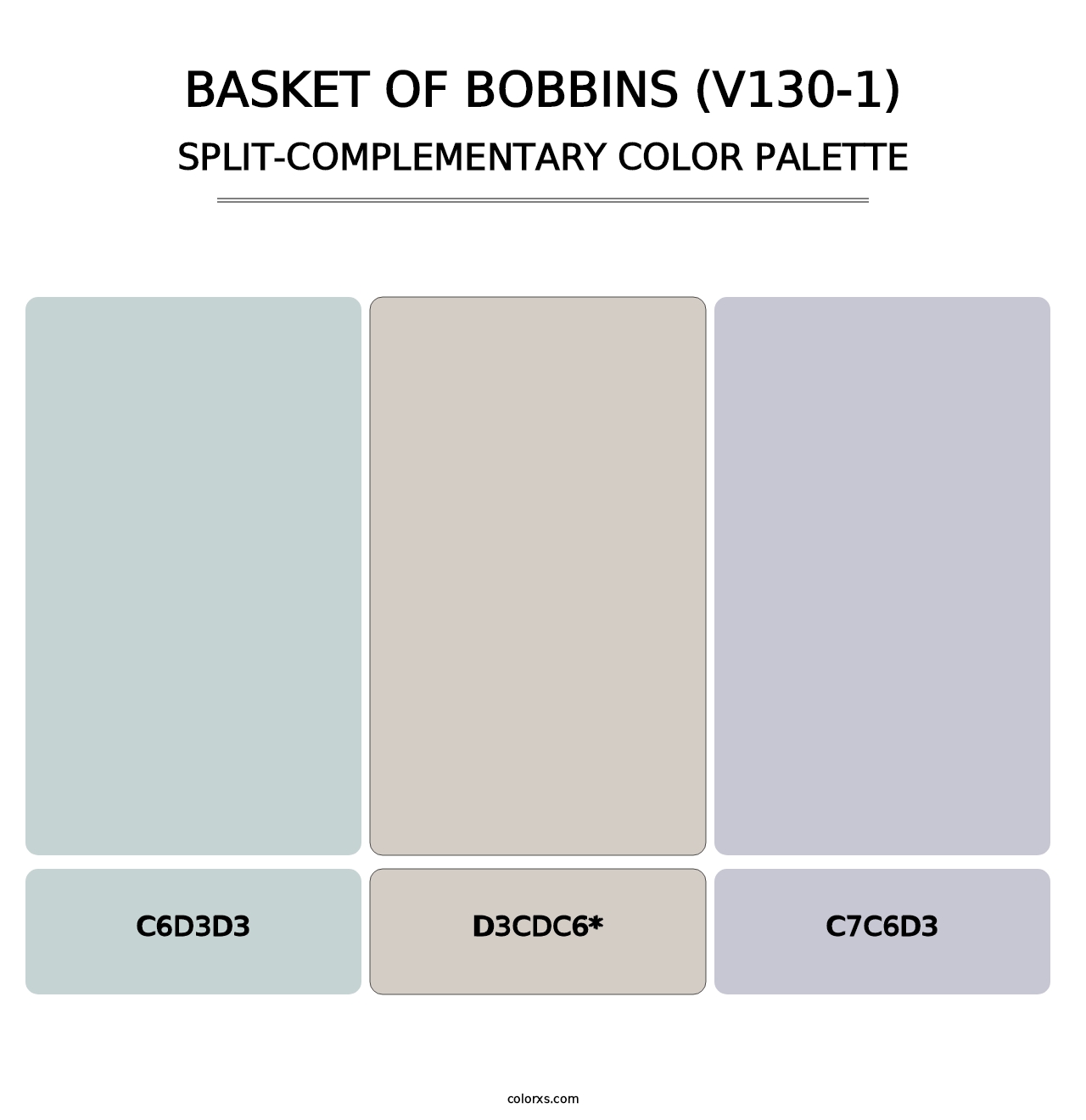 Basket of Bobbins (V130-1) - Split-Complementary Color Palette