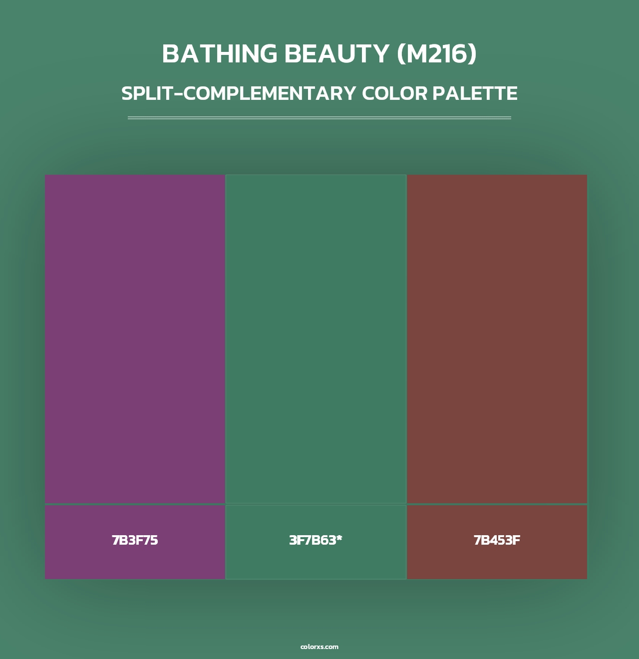 Bathing Beauty (M216) - Split-Complementary Color Palette