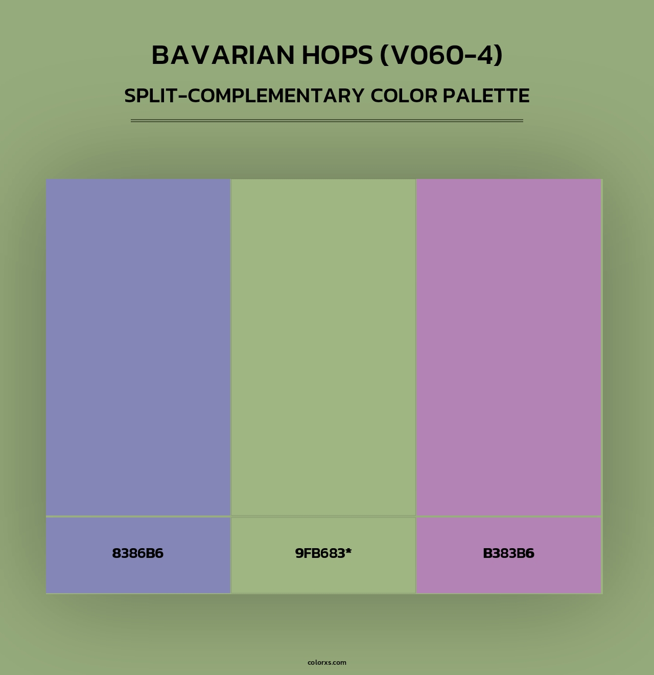 Bavarian Hops (V060-4) - Split-Complementary Color Palette