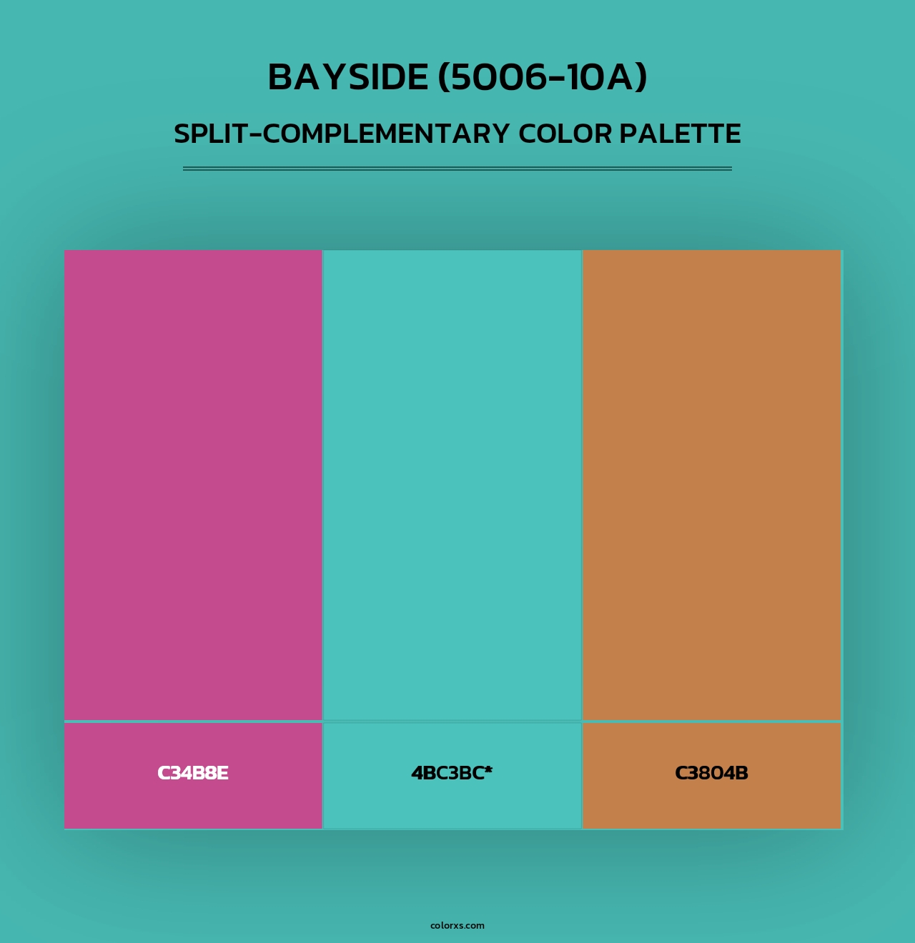 Bayside (5006-10A) - Split-Complementary Color Palette