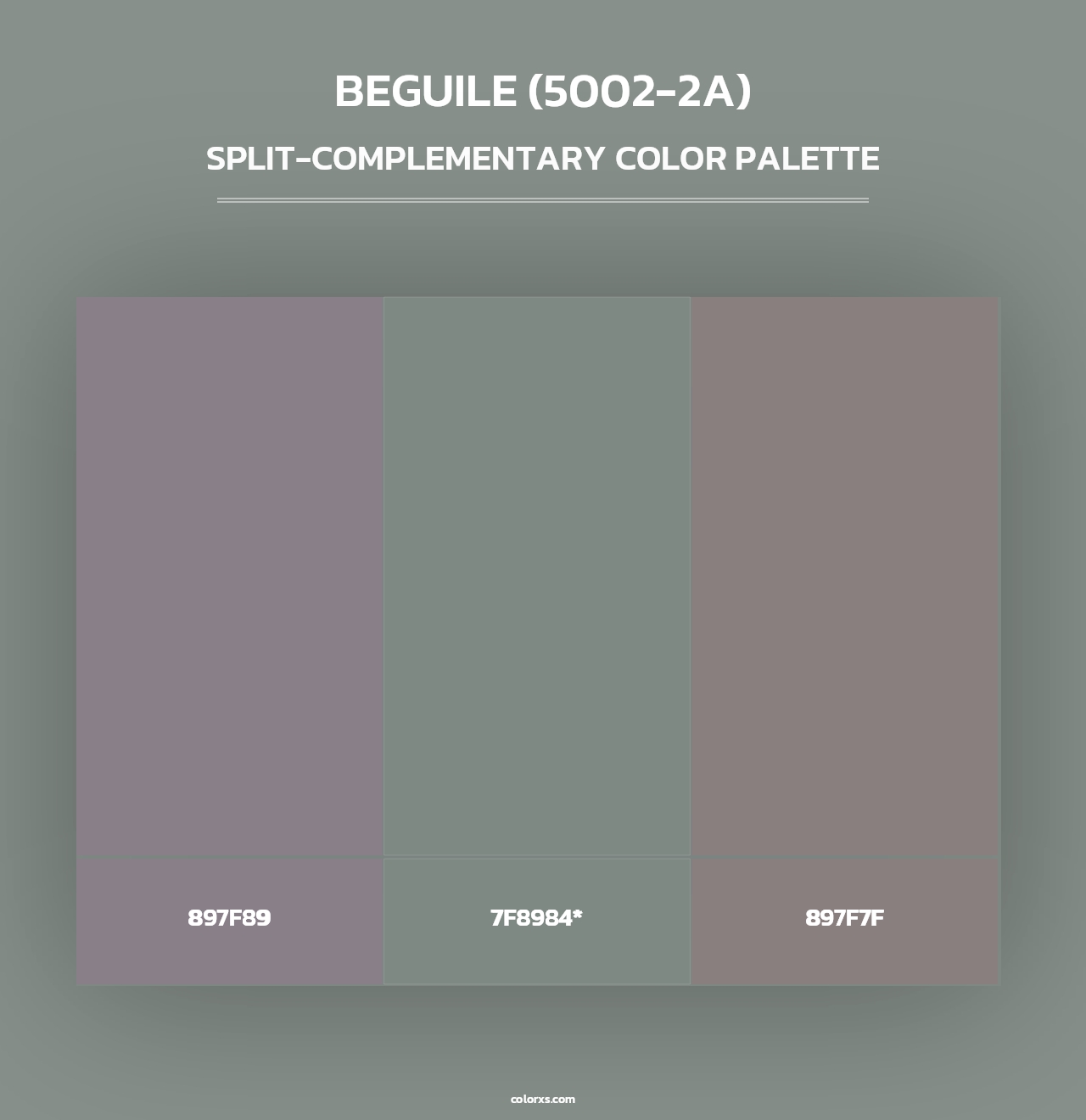 Beguile (5002-2A) - Split-Complementary Color Palette