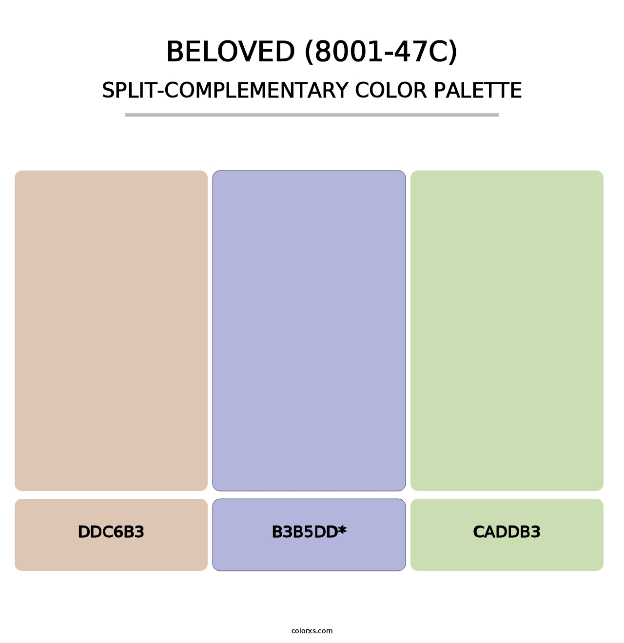 Beloved (8001-47C) - Split-Complementary Color Palette