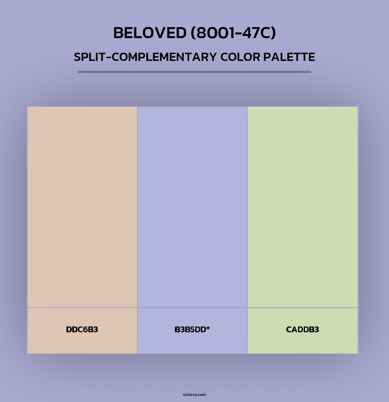 Beloved (8001-47C) - Split-Complementary Color Palette