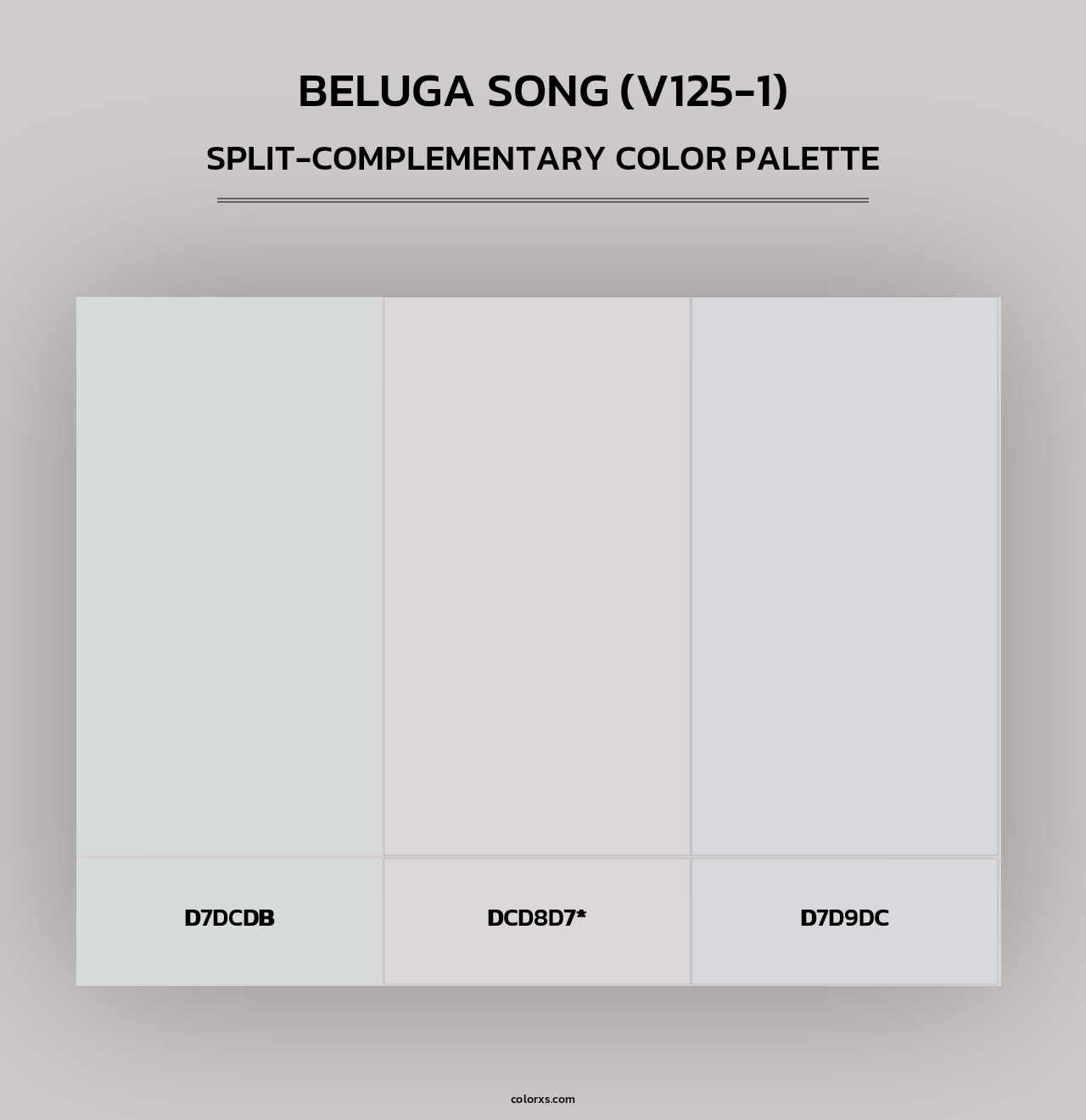 Beluga Song (V125-1) - Split-Complementary Color Palette