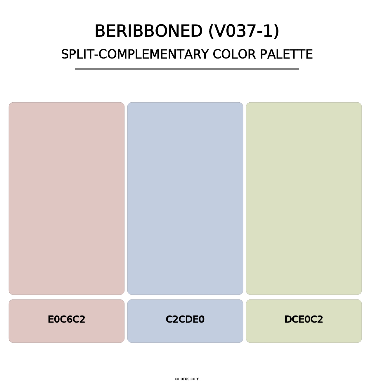 Beribboned (V037-1) - Split-Complementary Color Palette