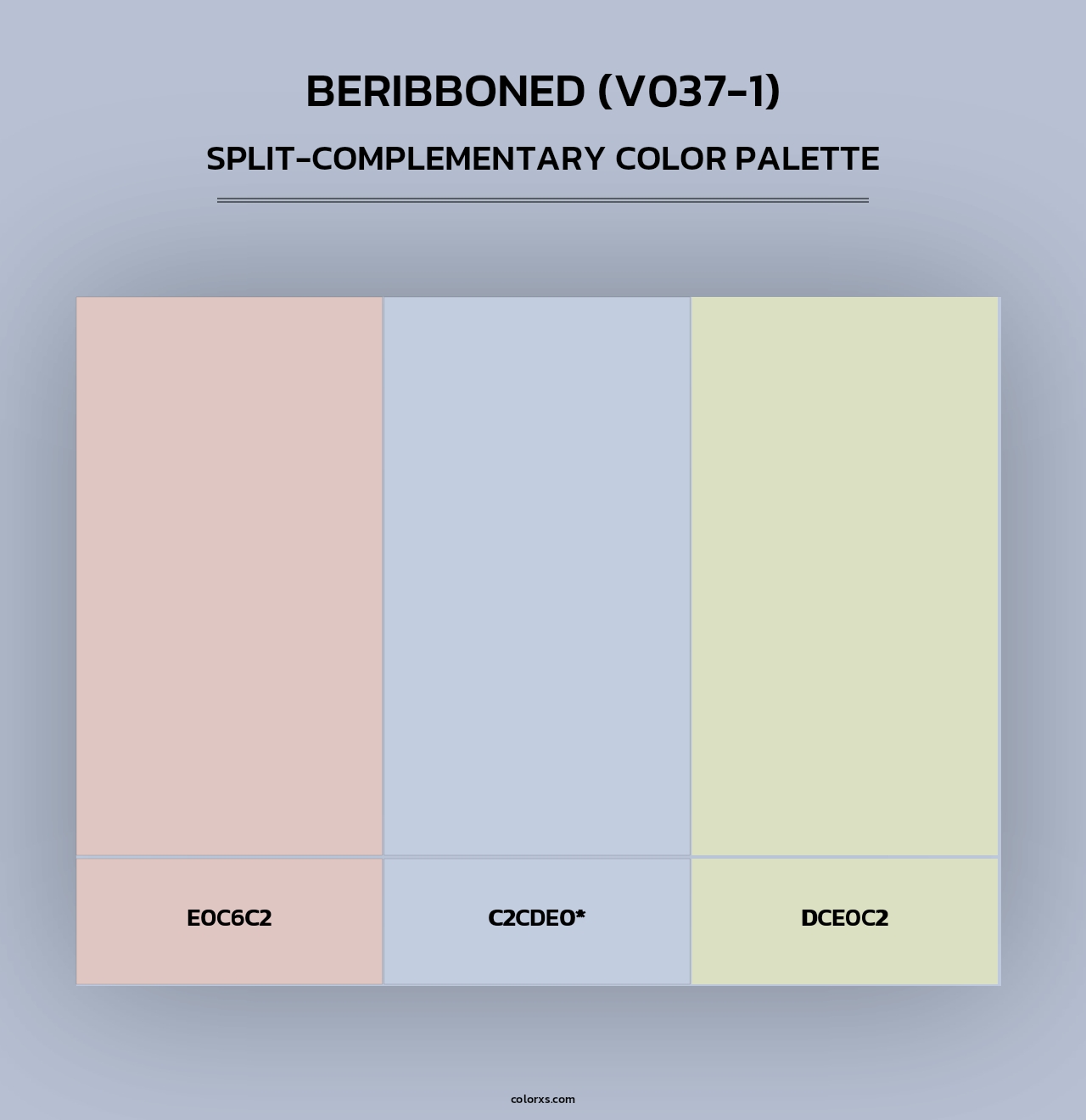 Beribboned (V037-1) - Split-Complementary Color Palette