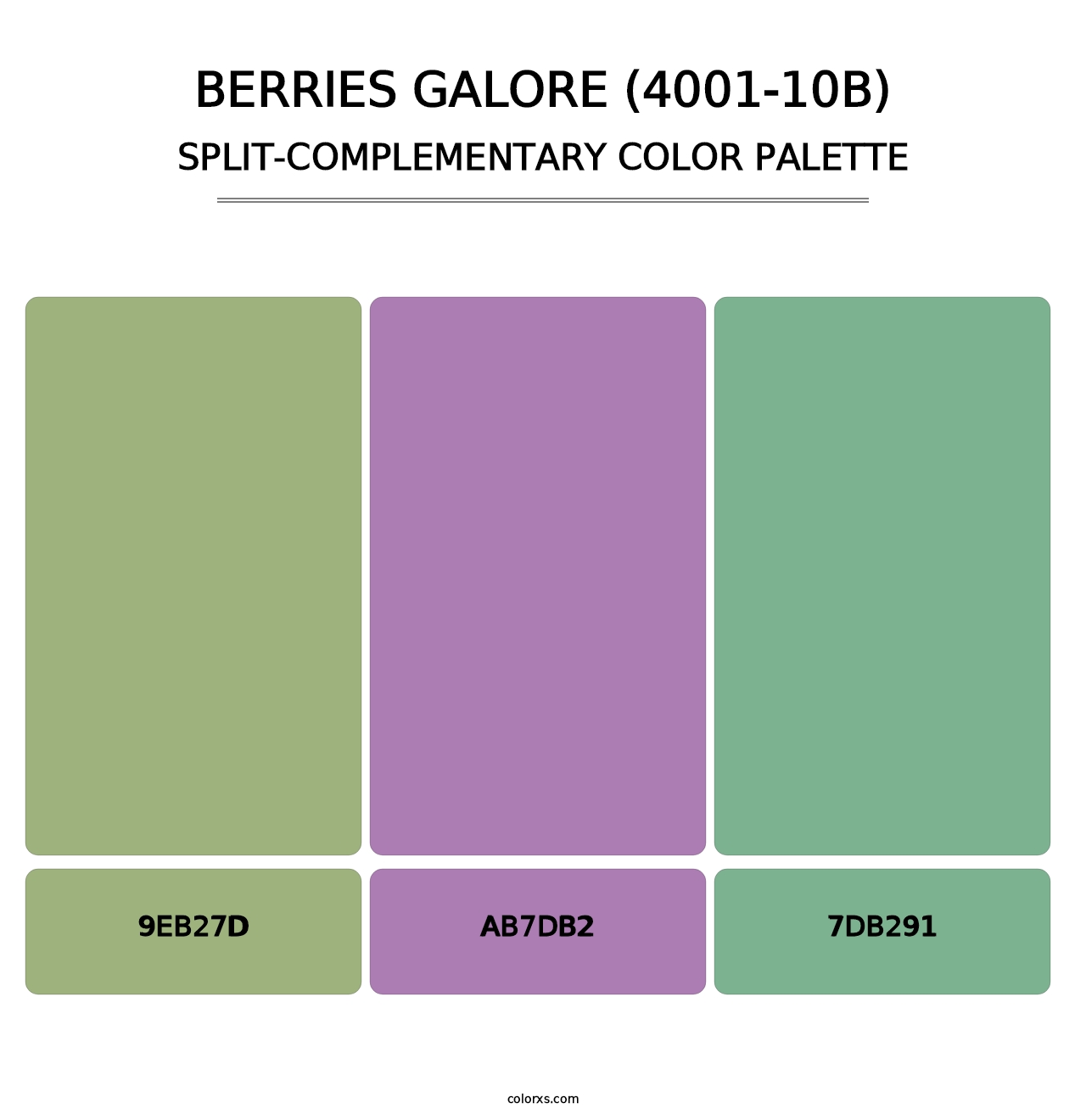 Berries Galore (4001-10B) - Split-Complementary Color Palette