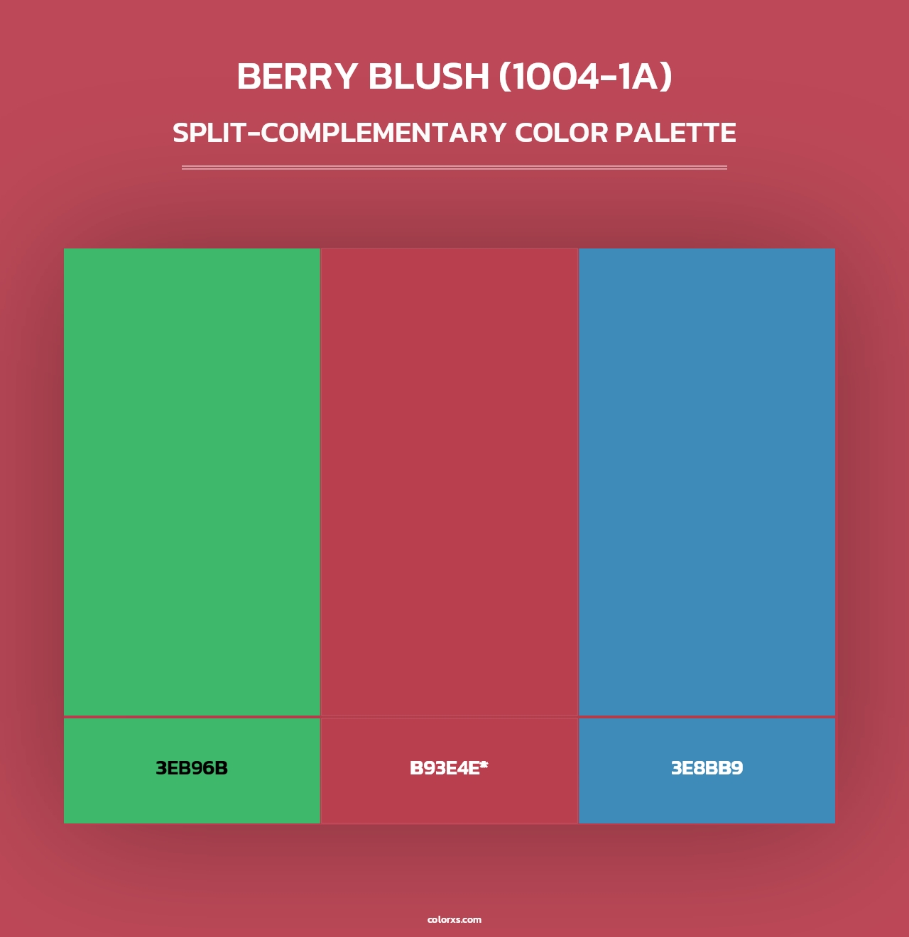 Berry Blush (1004-1A) - Split-Complementary Color Palette