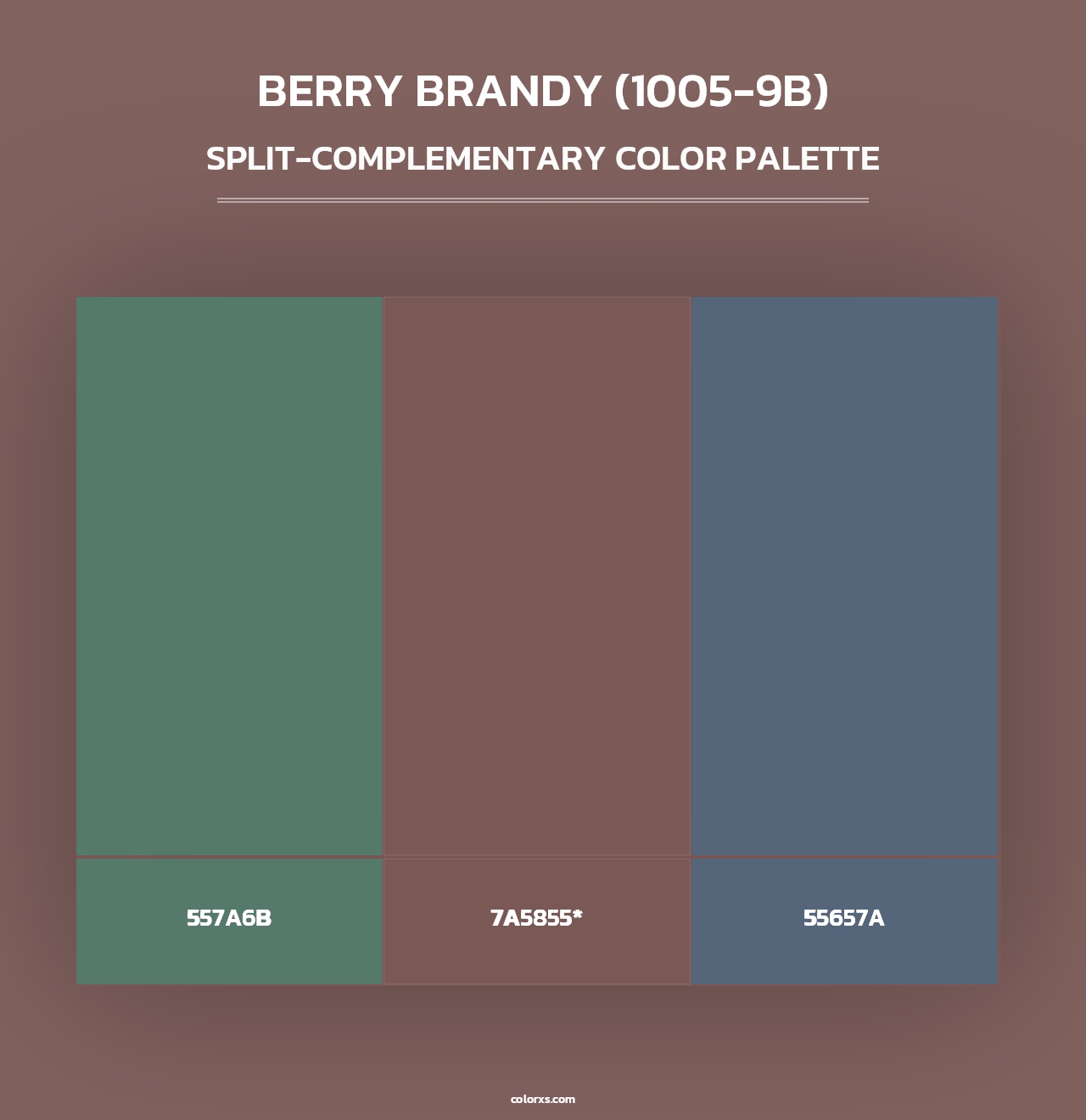 Berry Brandy (1005-9B) - Split-Complementary Color Palette