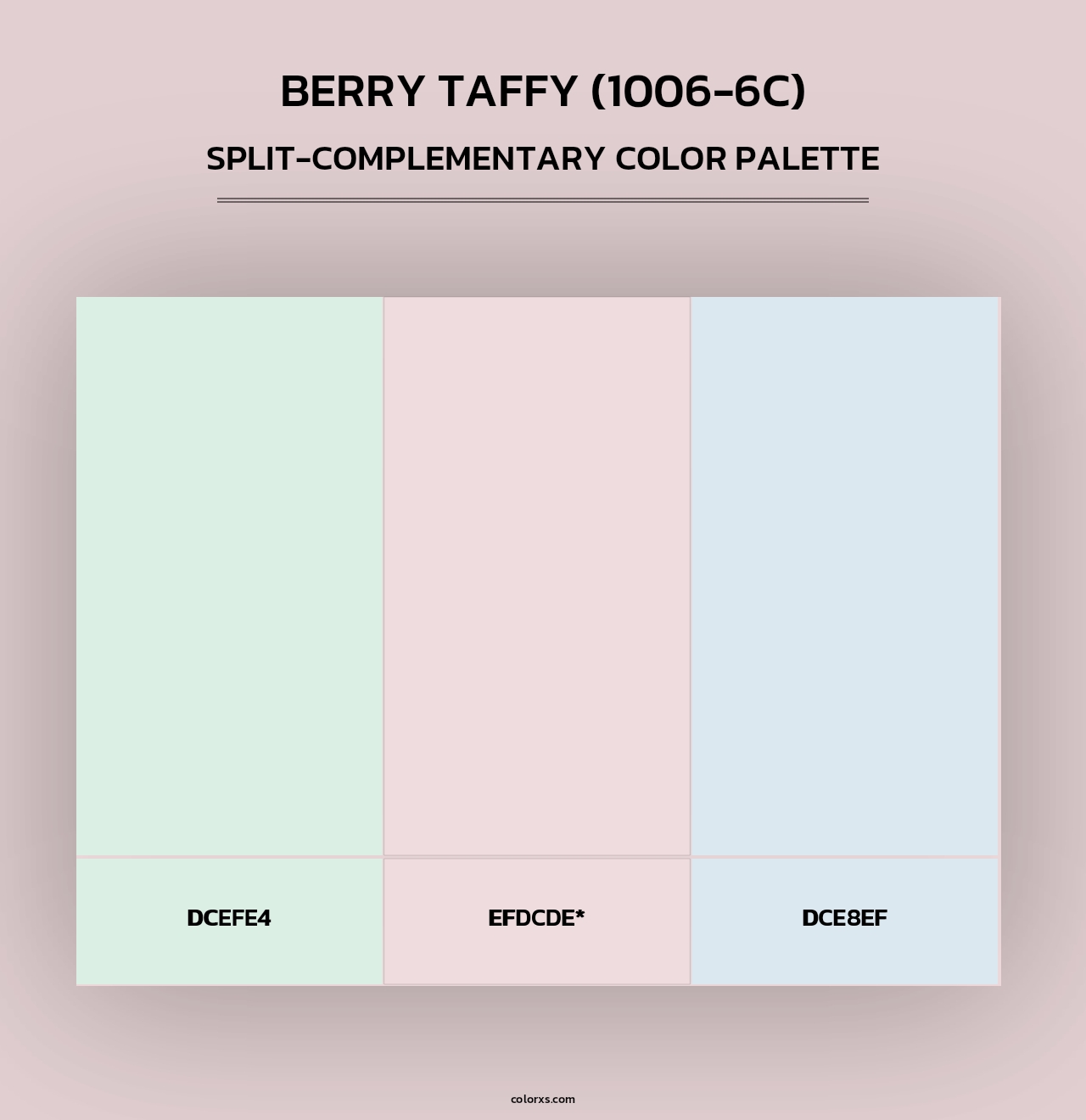 Berry Taffy (1006-6C) - Split-Complementary Color Palette