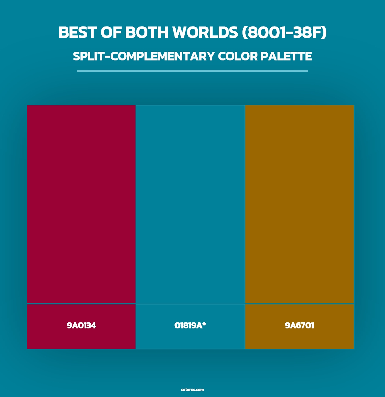 Best of Both Worlds (8001-38F) - Split-Complementary Color Palette