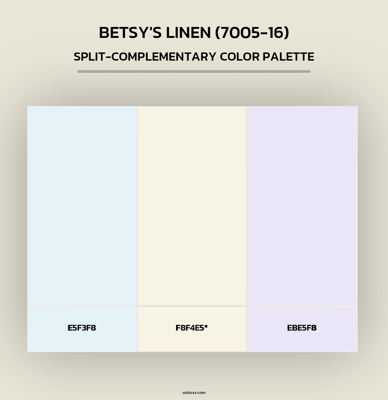 Betsy's Linen (7005-16) - Split-Complementary Color Palette