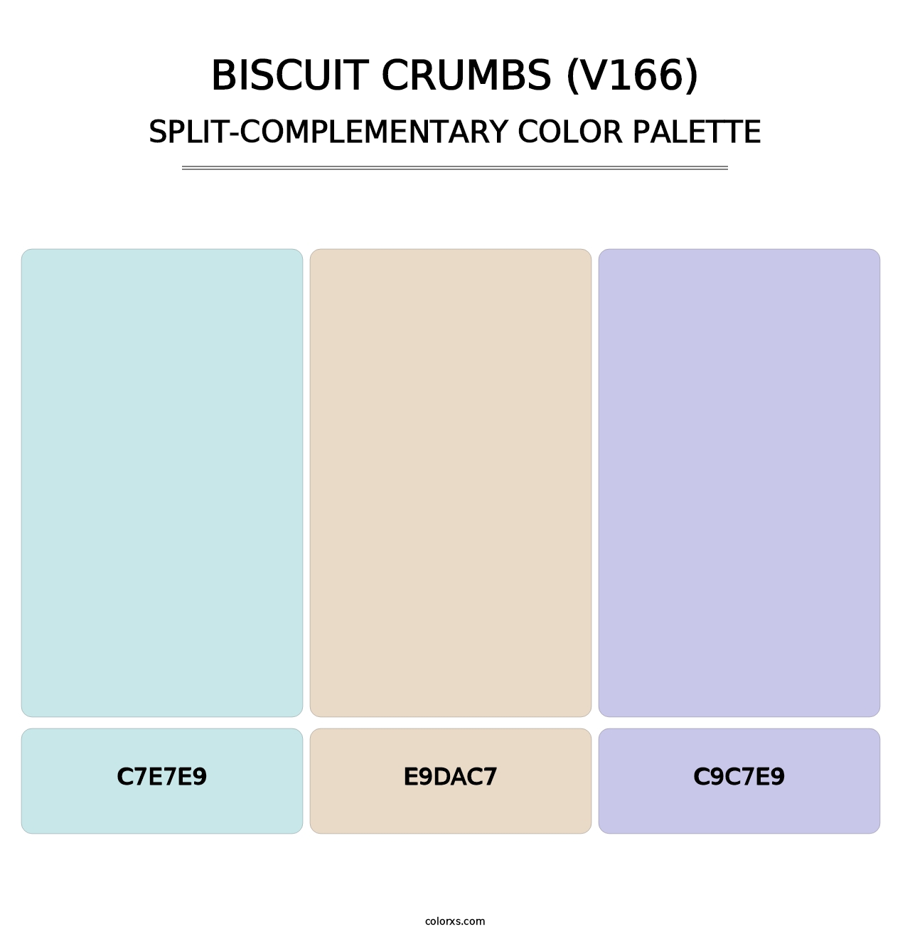 Biscuit Crumbs (V166) - Split-Complementary Color Palette