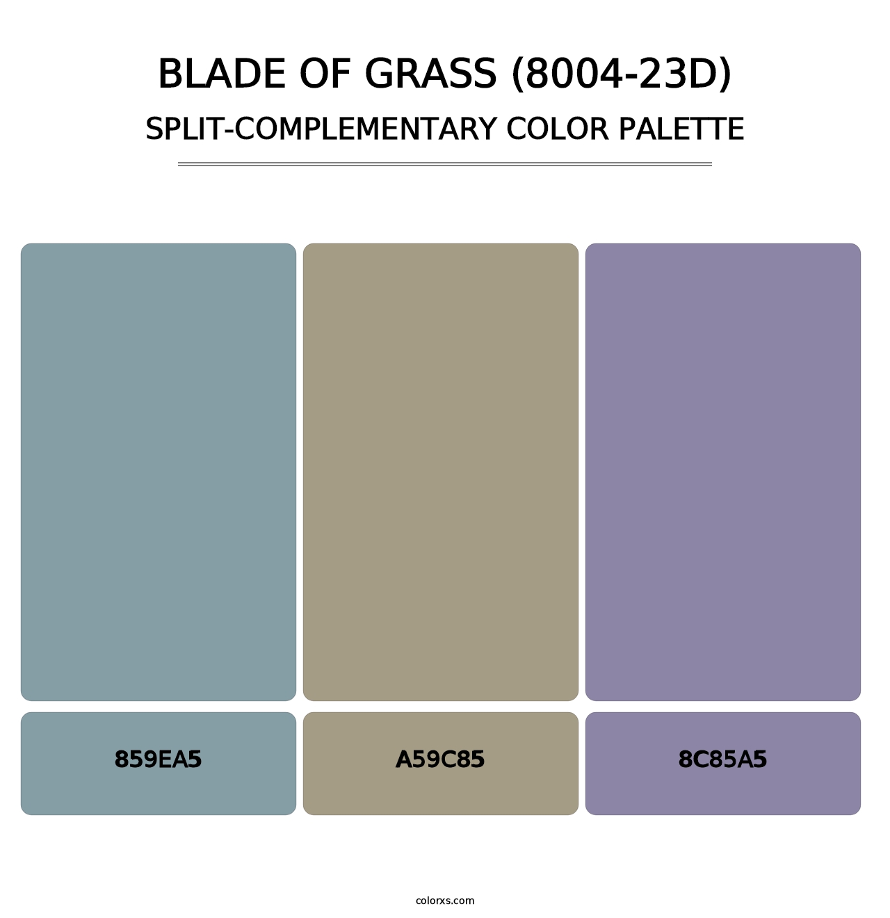 Blade of Grass (8004-23D) - Split-Complementary Color Palette