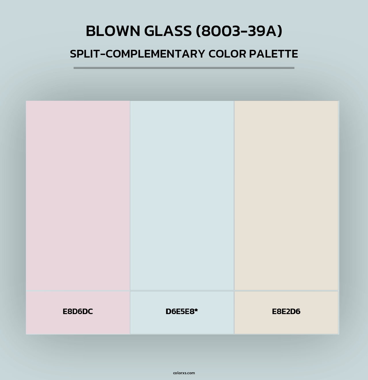 Blown Glass (8003-39A) - Split-Complementary Color Palette