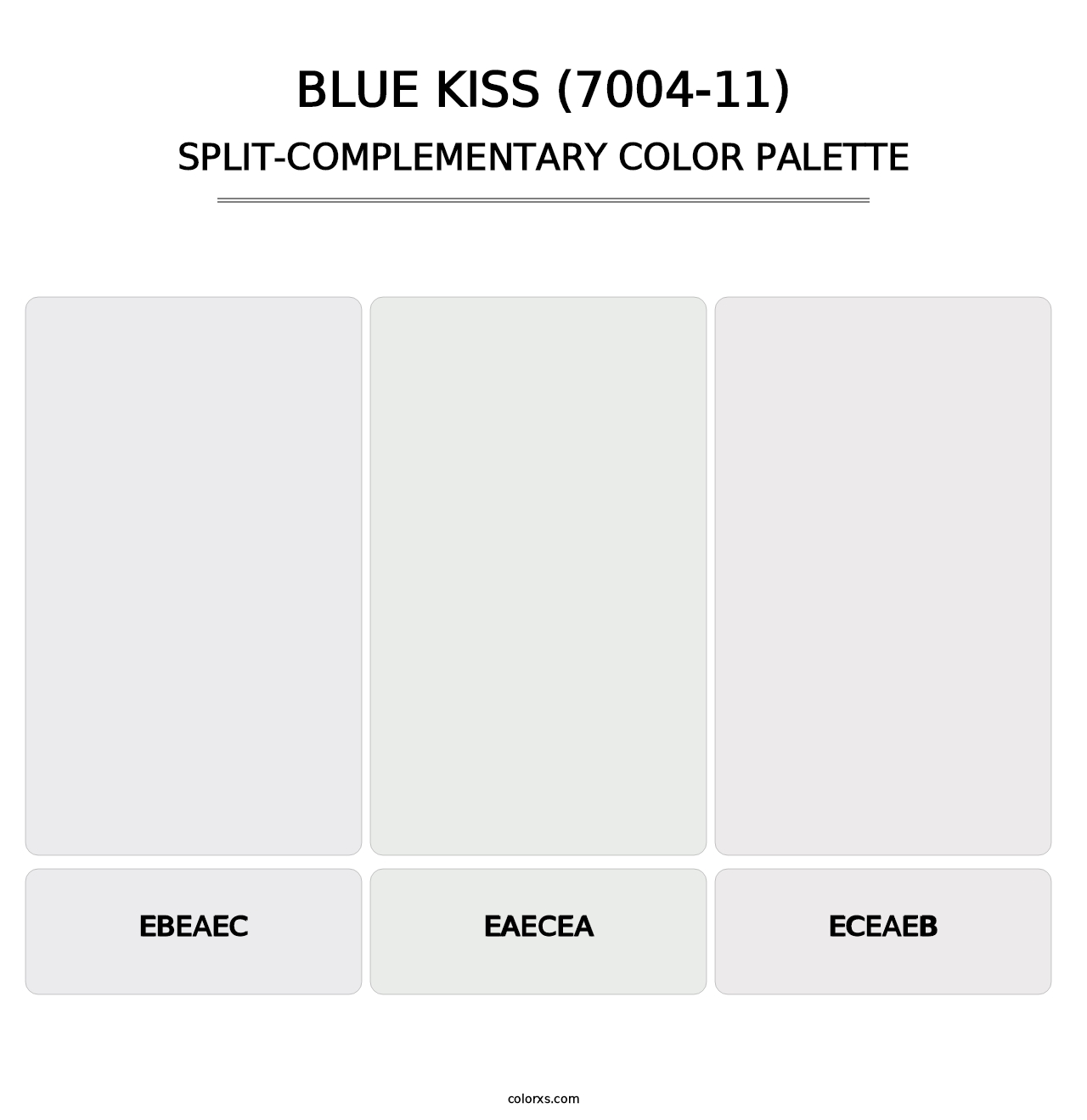 Blue Kiss (7004-11) - Split-Complementary Color Palette