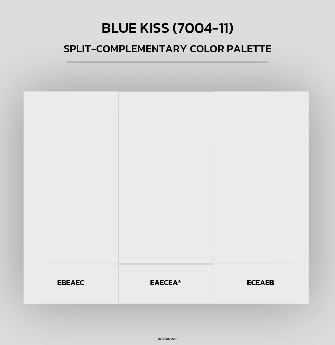 Blue Kiss (7004-11) - Split-Complementary Color Palette