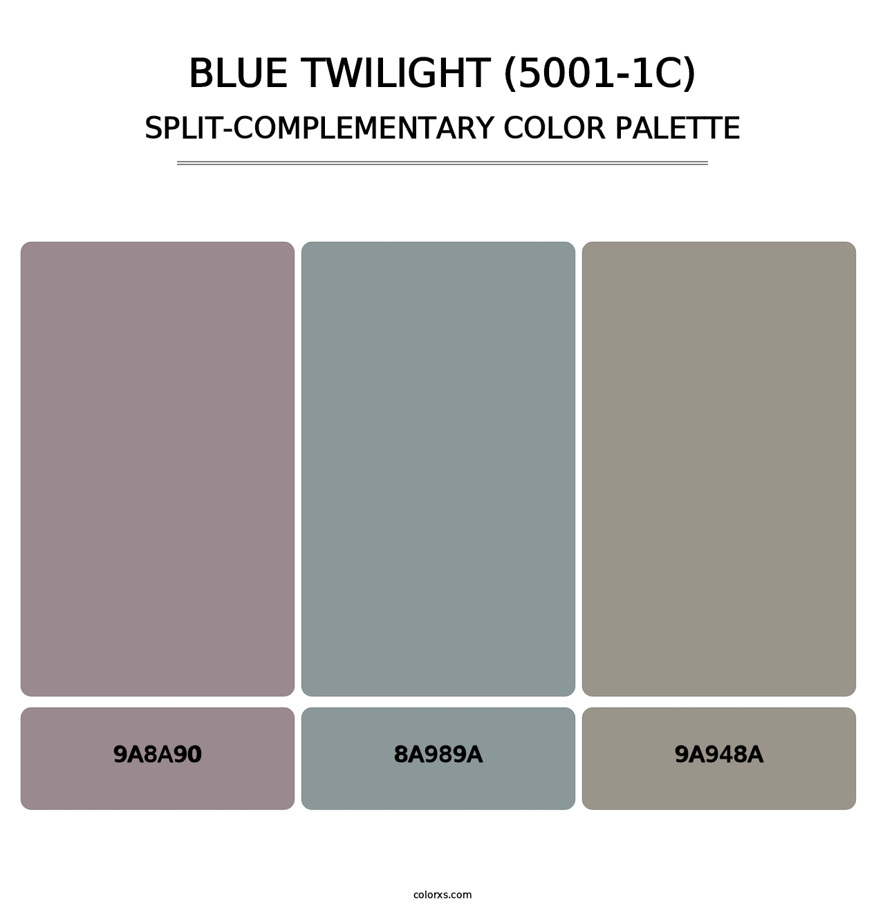 Blue Twilight (5001-1C) - Split-Complementary Color Palette